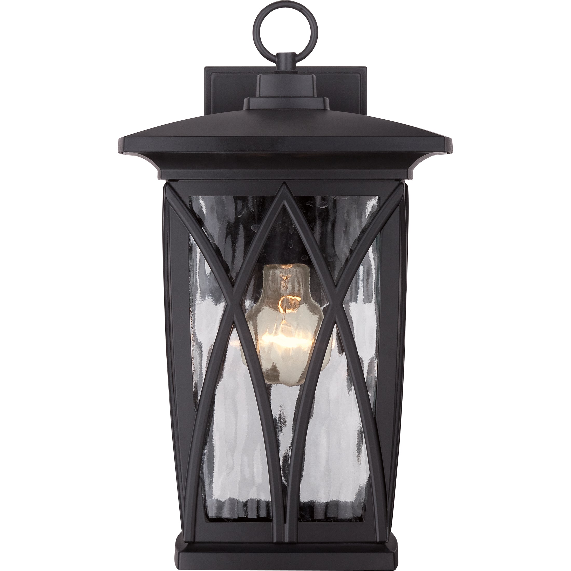 Quoizel Grover Wall Light venkovní lampa Mystic Black čiré sklo