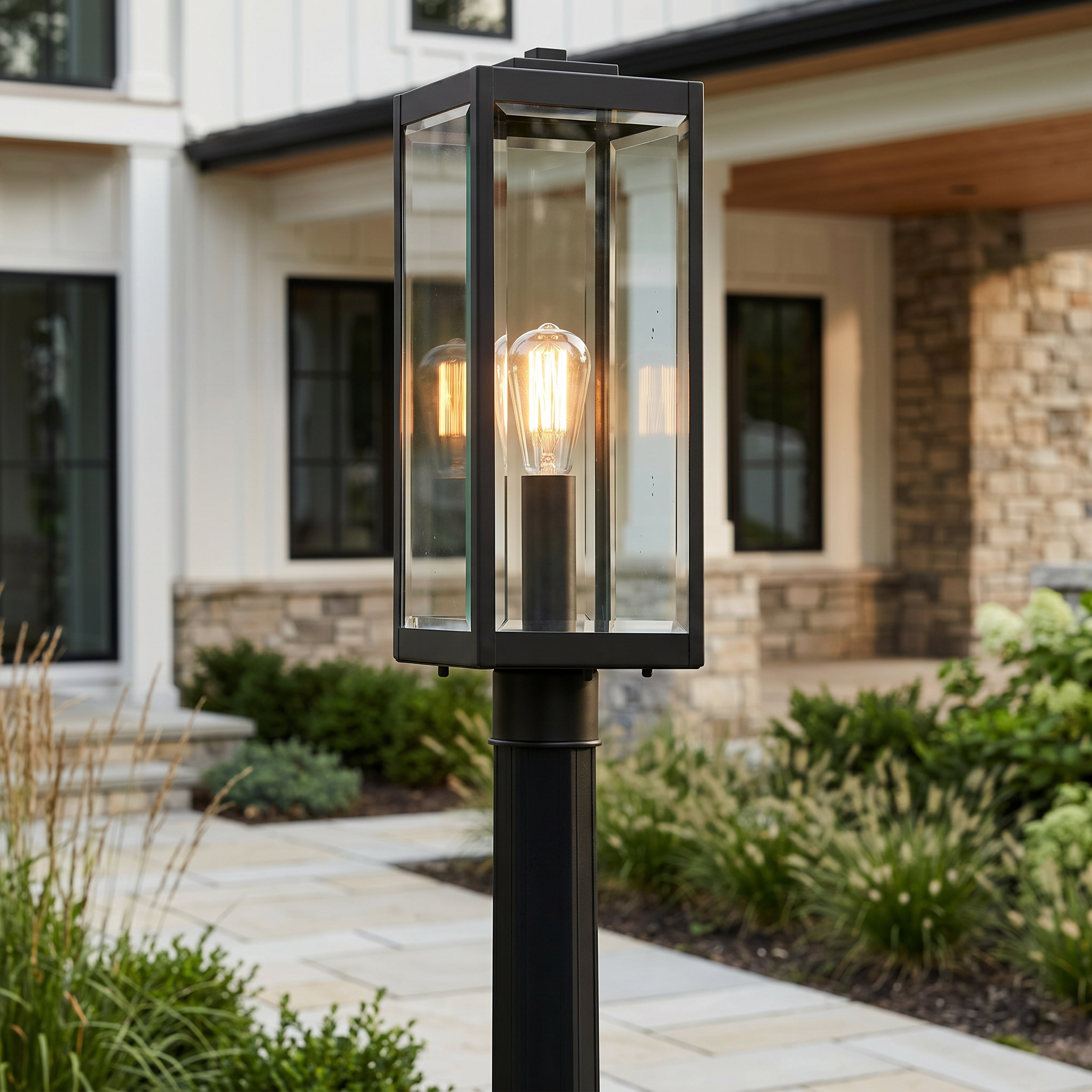 Quoizel Westover Steel Post Light sloupkové svítidlo 52 cm