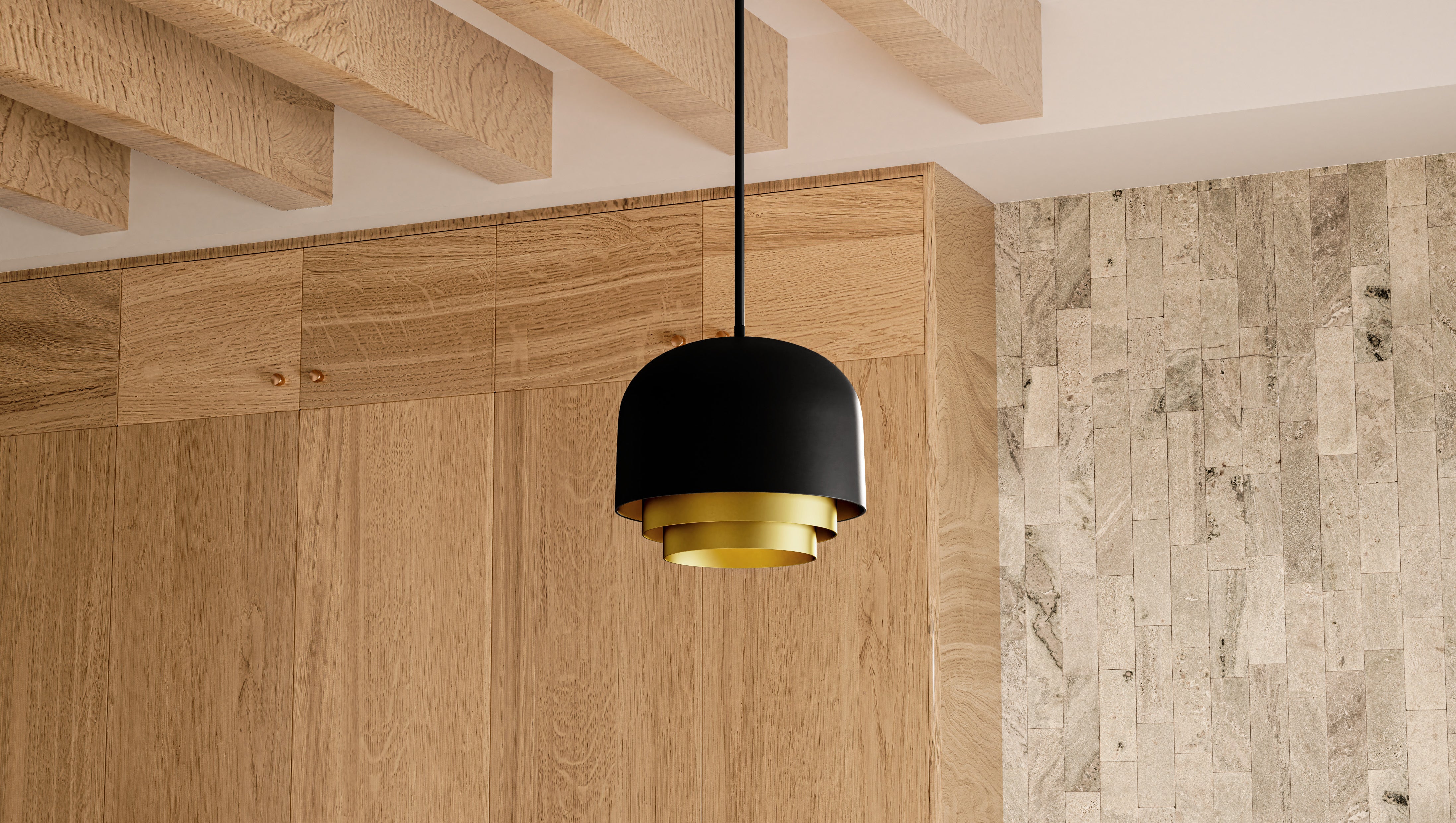 Quoizel Frankie pendant matte black 22" W