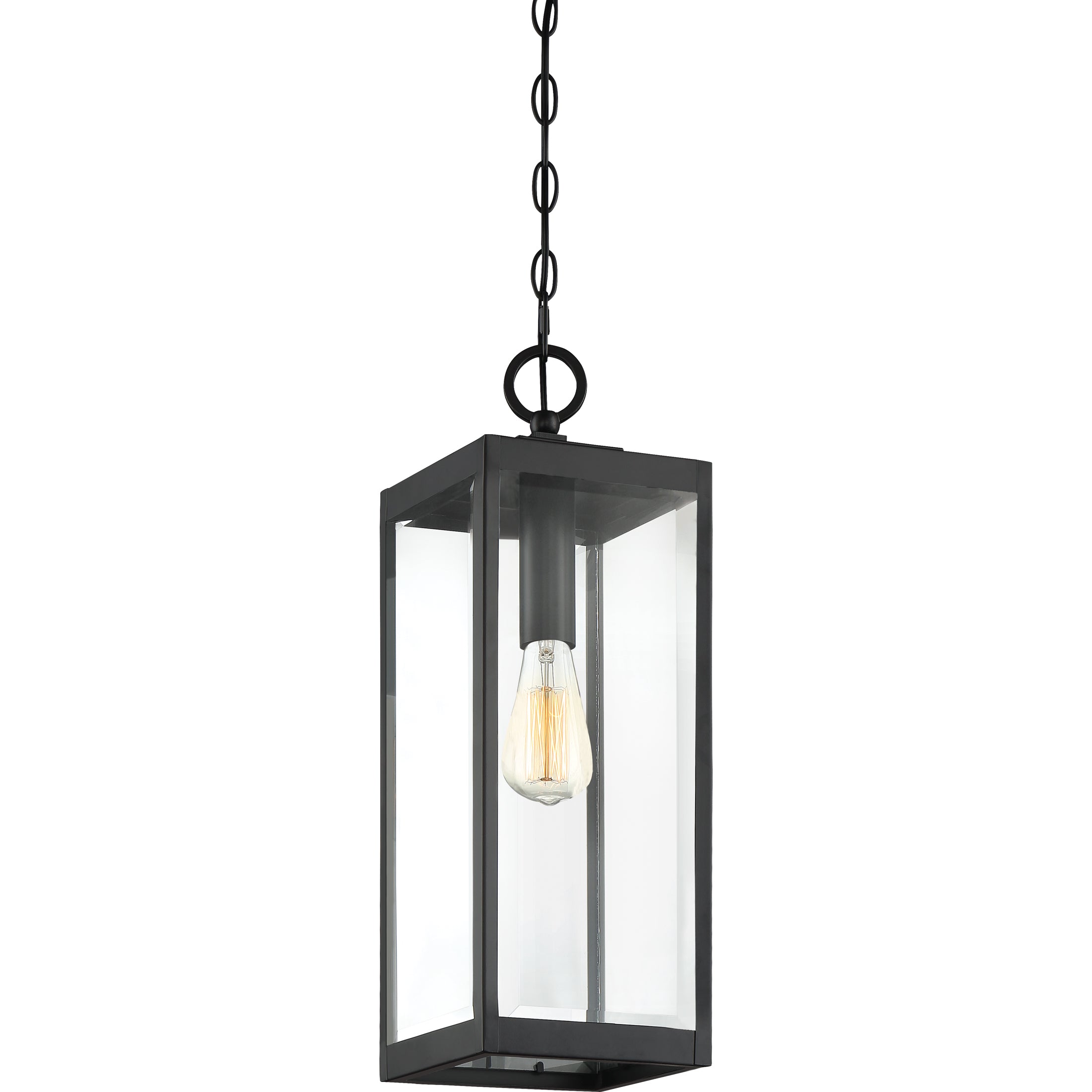 Quoizel Westover závěsná lampa earth black ocelová