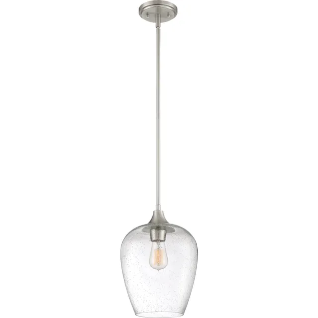 Quoizel Towne Mini Pendant závěsné svítídlo nikl skleněné