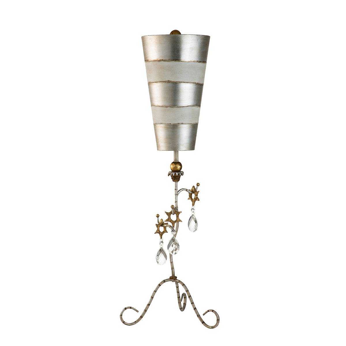 Gilded Nola Tivoli stříbrná stolní lampa bufetová