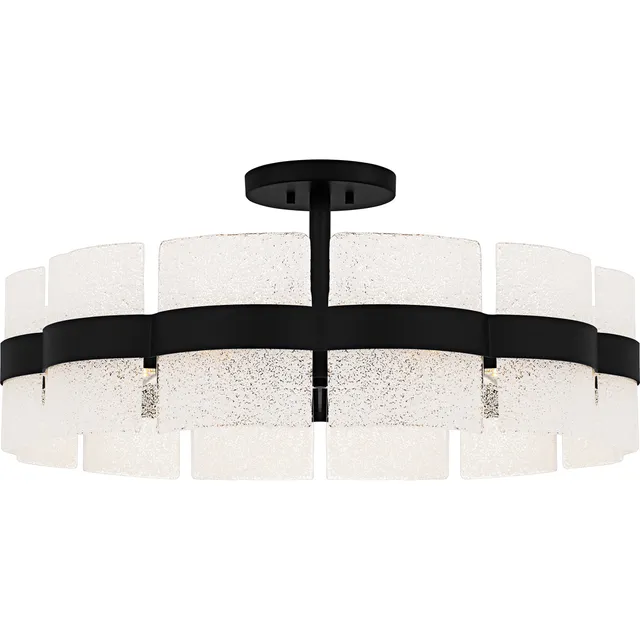 Quoizel Sweeney Semi-Flush svítidlo soft gold pískované
