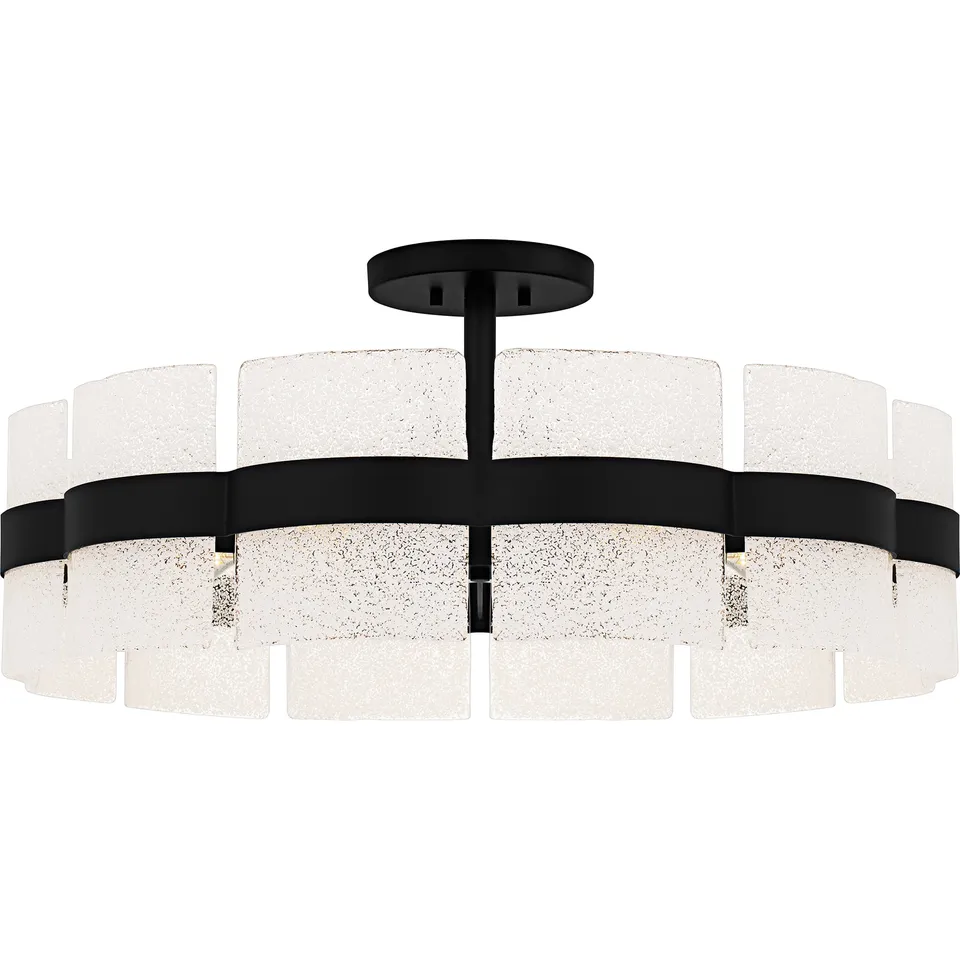Quoizel Sweeney Semi-Flush svítidlo soft gold pískované