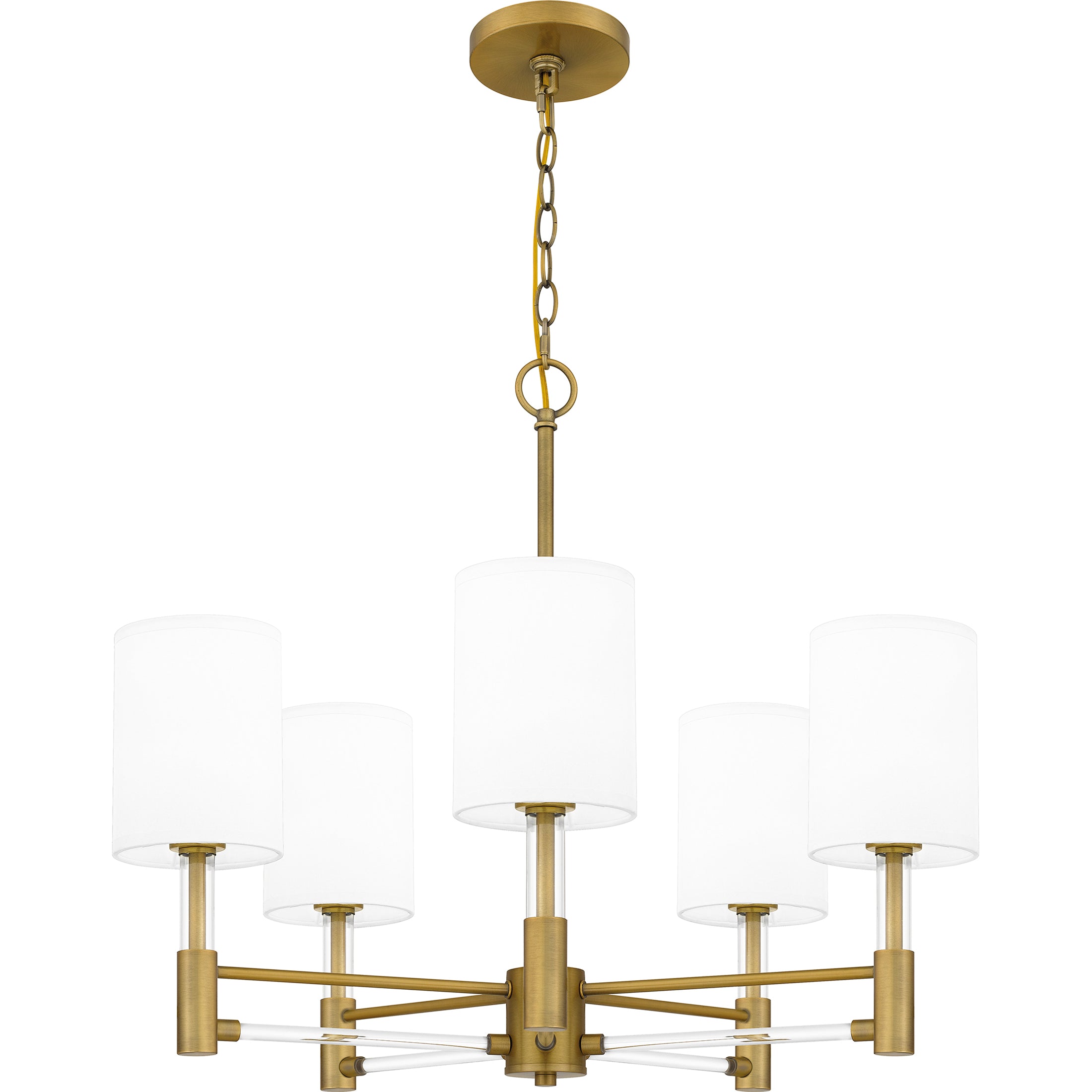 Quoizel Gretchen lustr mosazná Aged Brass