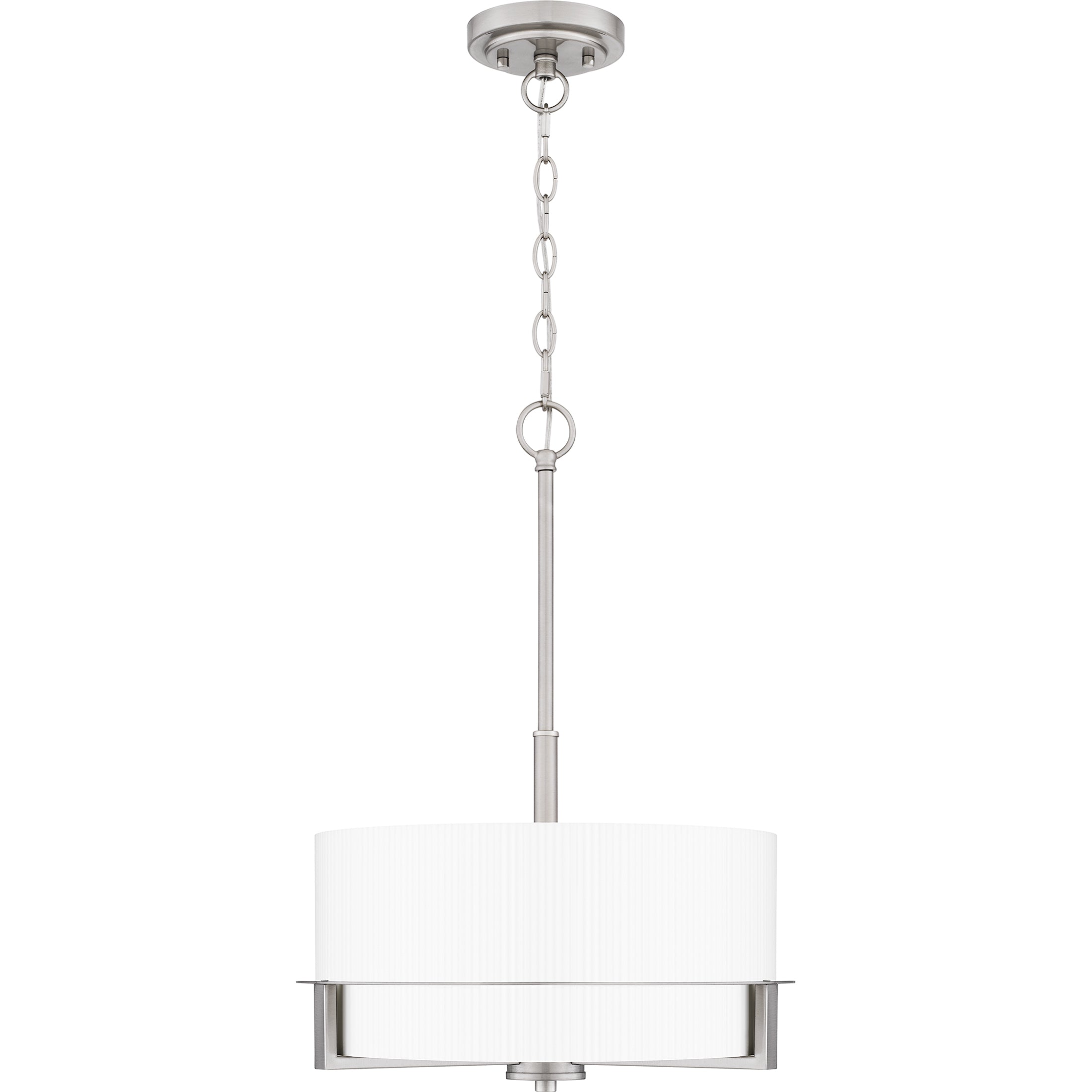 Quoizel Seymour Pendant závěsné svítidlo brushed nickel sklo