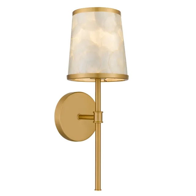 Quoizel Windley nástěnné svítidlo Brushed Gold kapiz