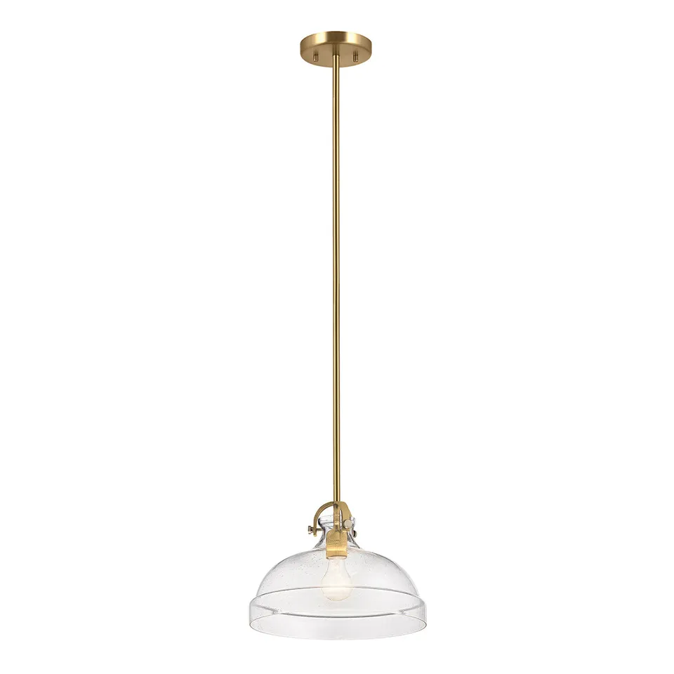 Gilded Nola Hampton 1 Light Duo-Mount Pendant svítídlo mosaz