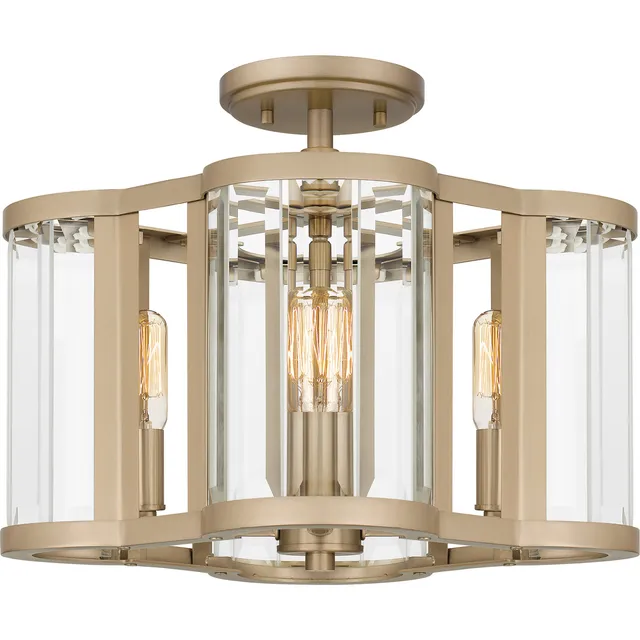 Quoizel Renee Semi-Flush stropní svítidlo bronzová zlatá