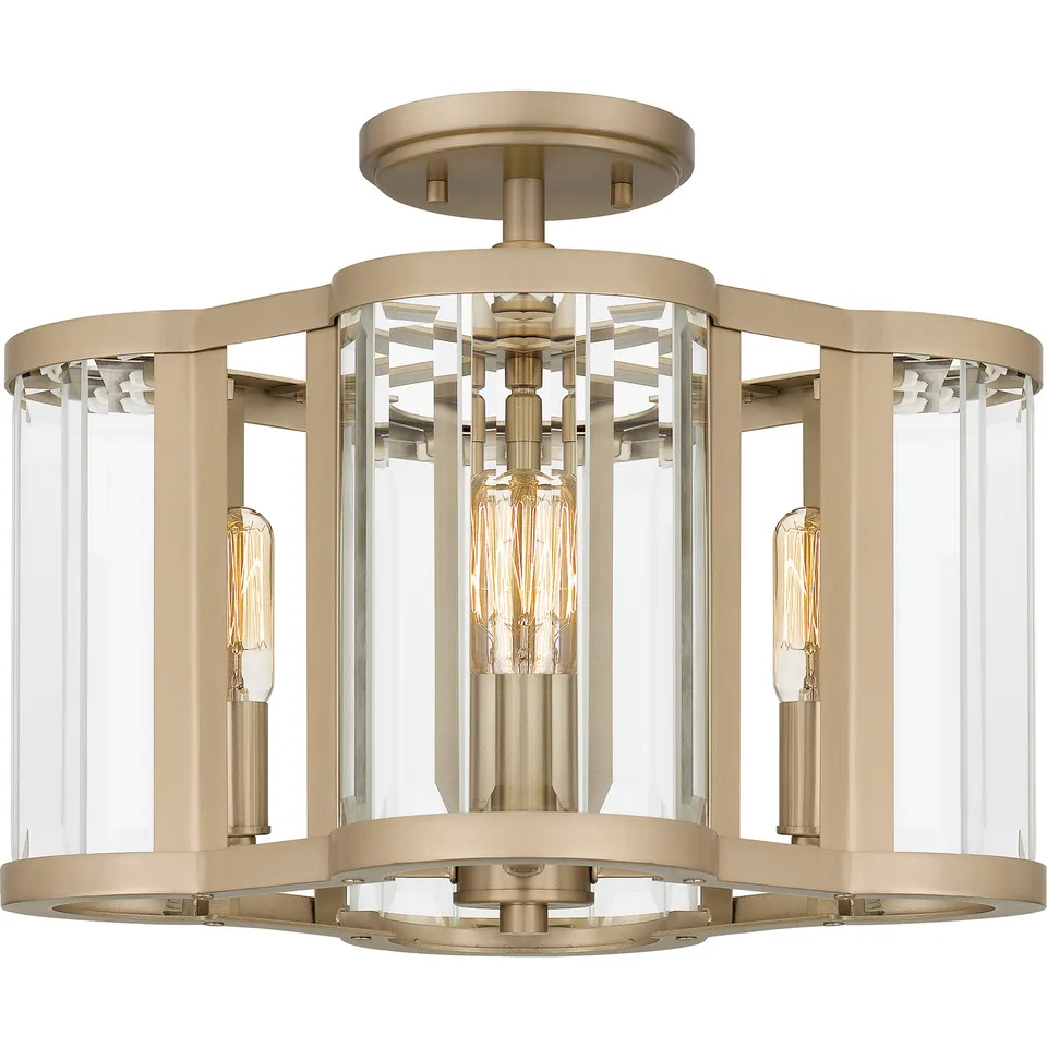 Quoizel Renee Semi-Flush stropní svítidlo bronzová zlatá