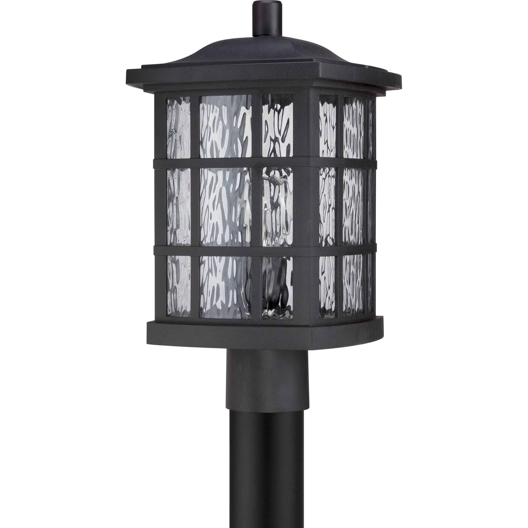 Quoizel Stonington venkovní sloupková lampa mystic black do exteriéru