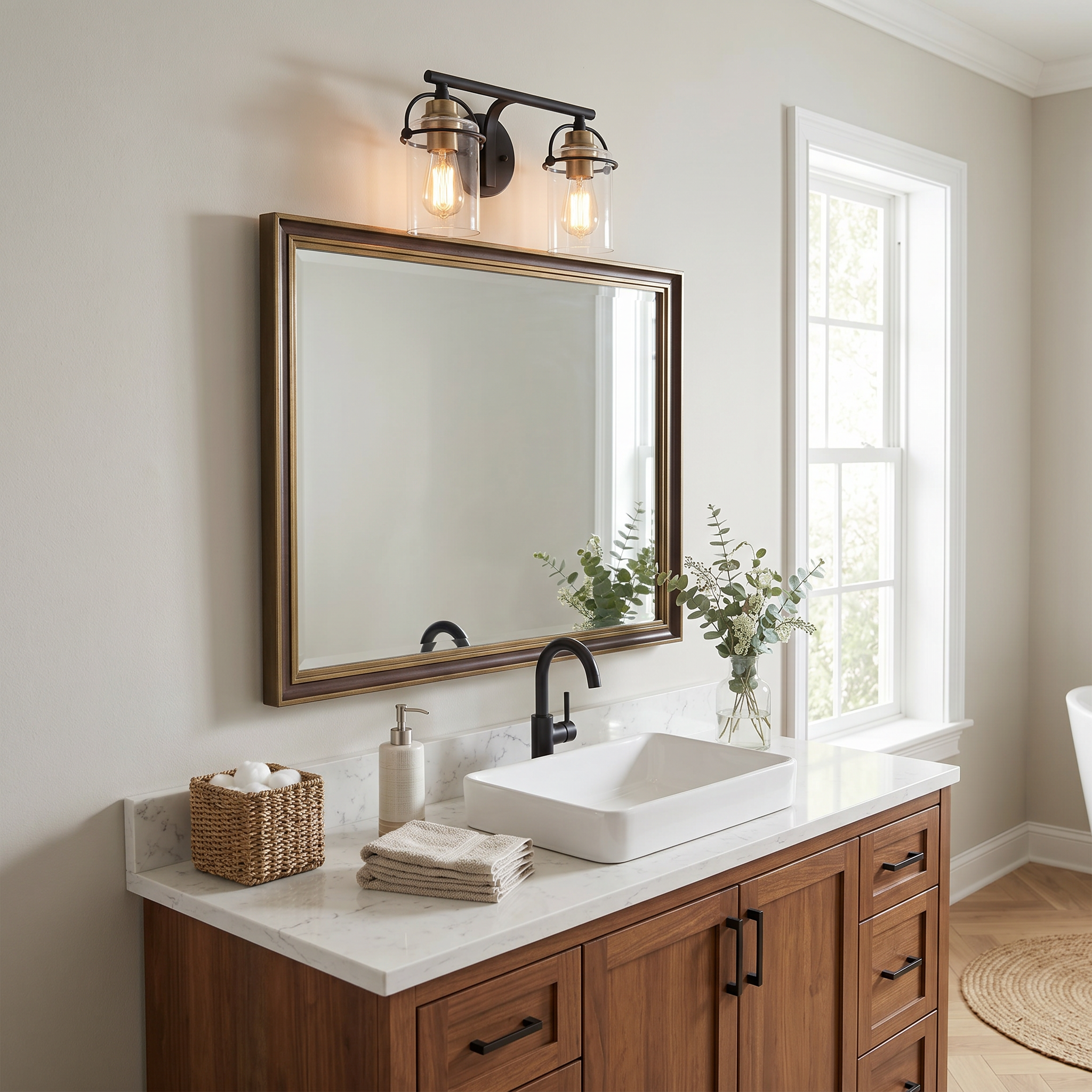 Quoizel Emerson Bath Light koupelnové svítidlo 2 světla black
