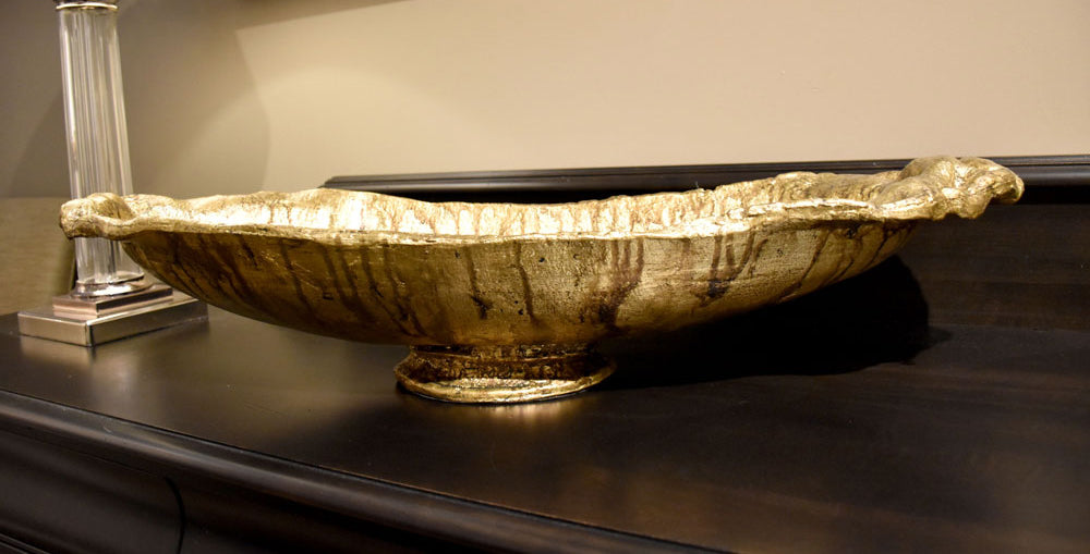 Gilded Nola Forshey dekorativní mísa zlatá