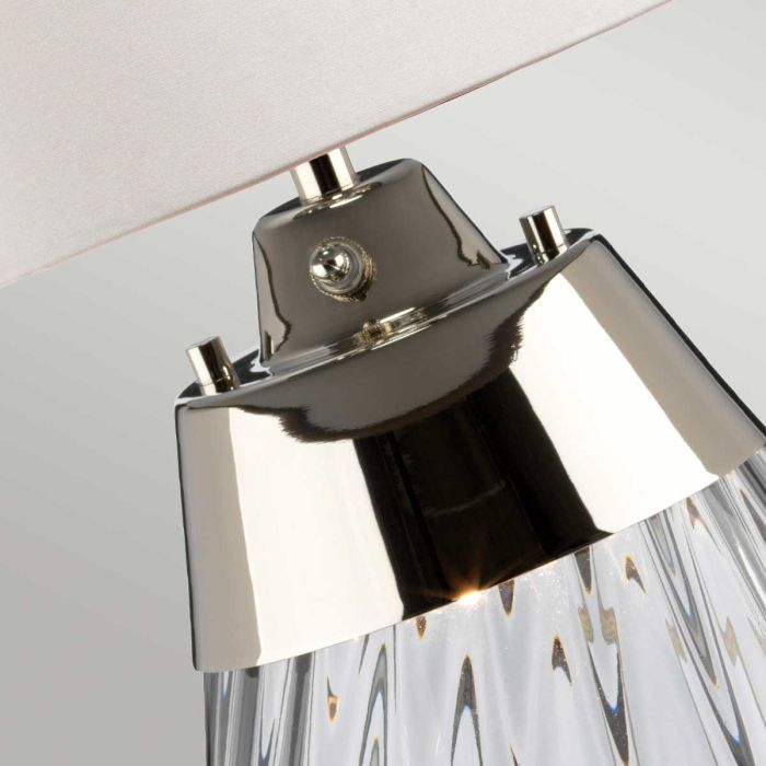 Gilded Nola Lena Small stolní lampa kouřové sklo