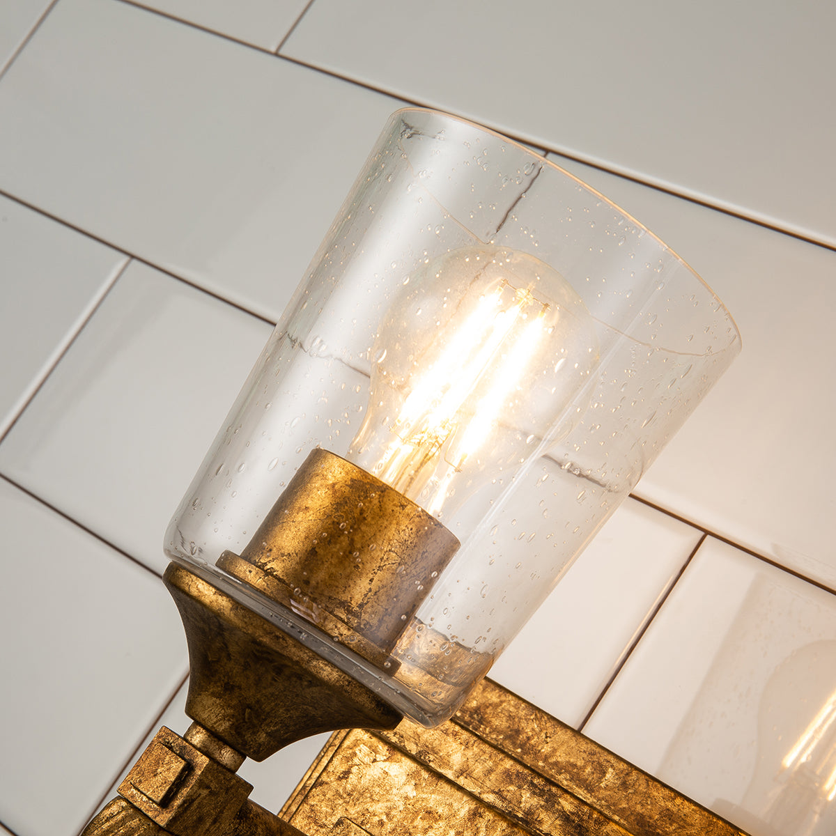 Gilded Nola Vetiver 2 Light koupelnové svítidlo zlaté