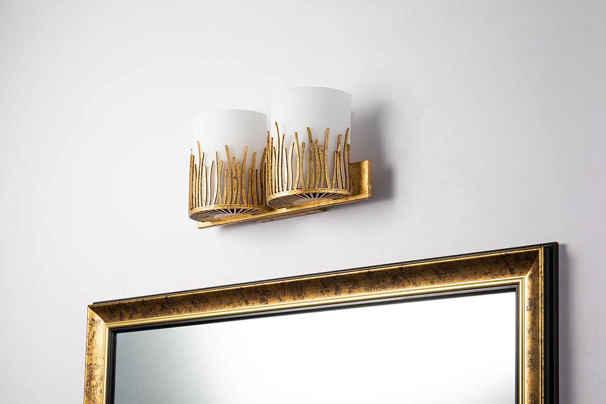 Gilded Nola Sawgrass koupelnová lampa 2 světla gold