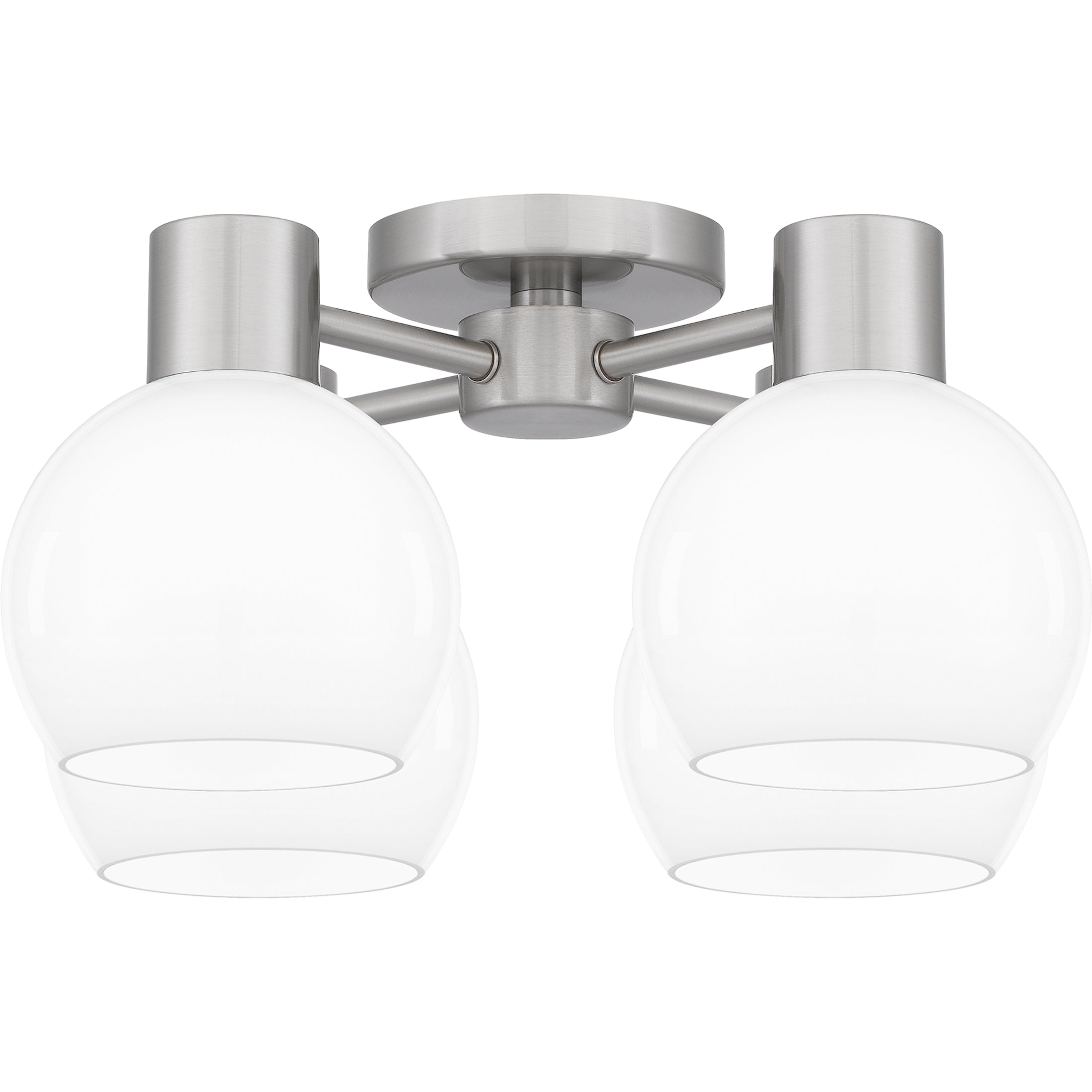 Quoizel Donahue stropní svítídlo brushed nickel opál