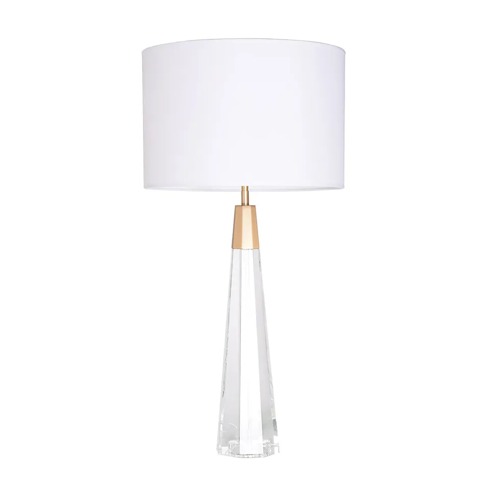 Gilded Nola Monroe stolní lampa křišťálová