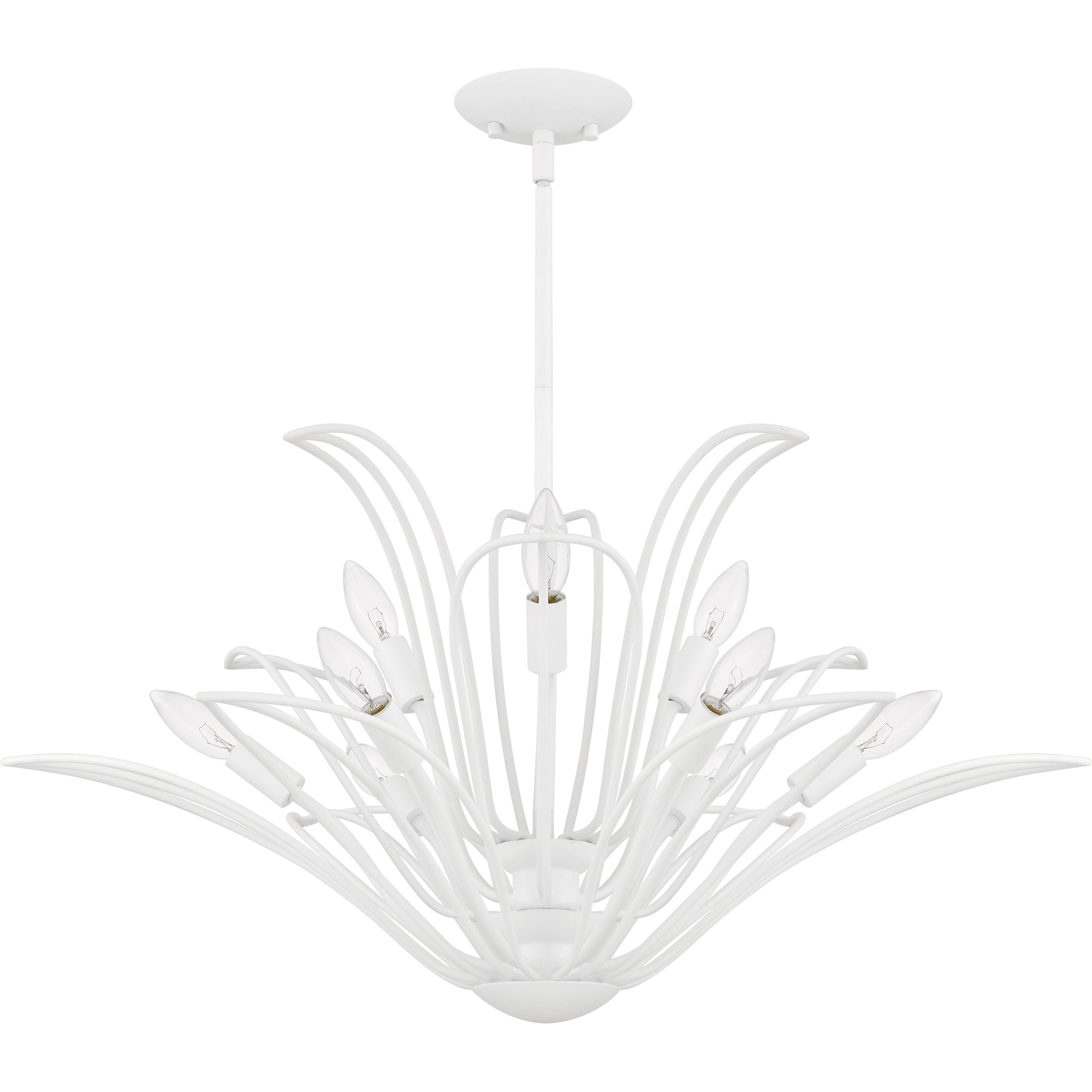 Quoizel Tallulah Chandelier lustr sand white květinový