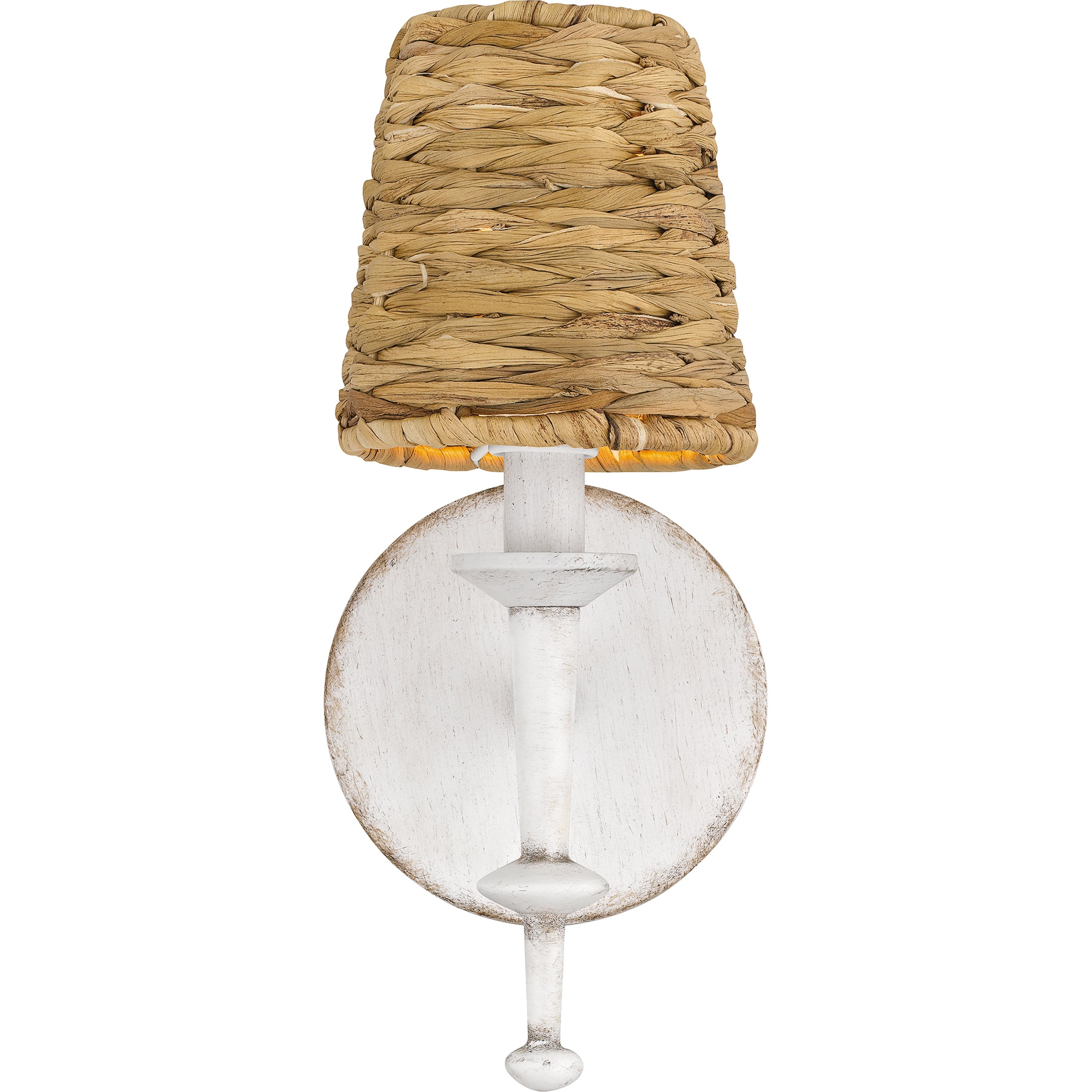 Quoizel Flannery nástěnné svítidlo antique white mořská tráva