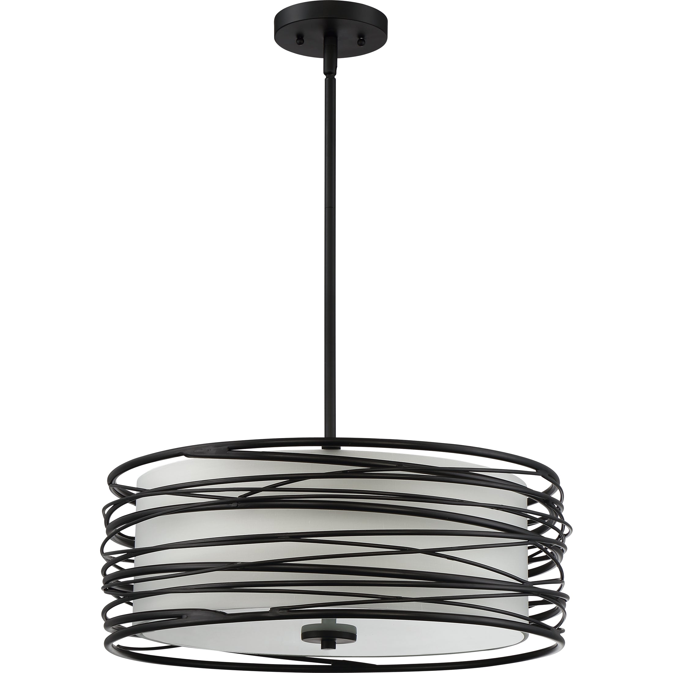Quoizel Spiral Pendant závěsné svítídlo světlá zlatá