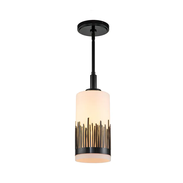 Gilded Nola Sawgrass Mini závěsné svítidlo černé