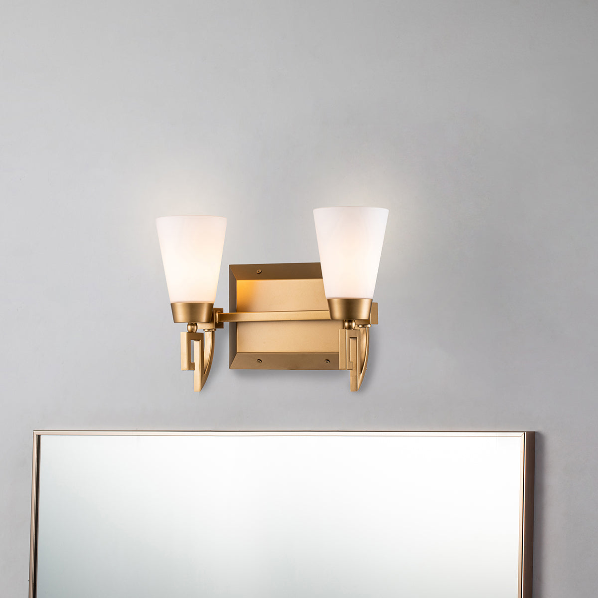 Gilded Nola Lemuria 2 Light koupelnové svítidlo zlaté