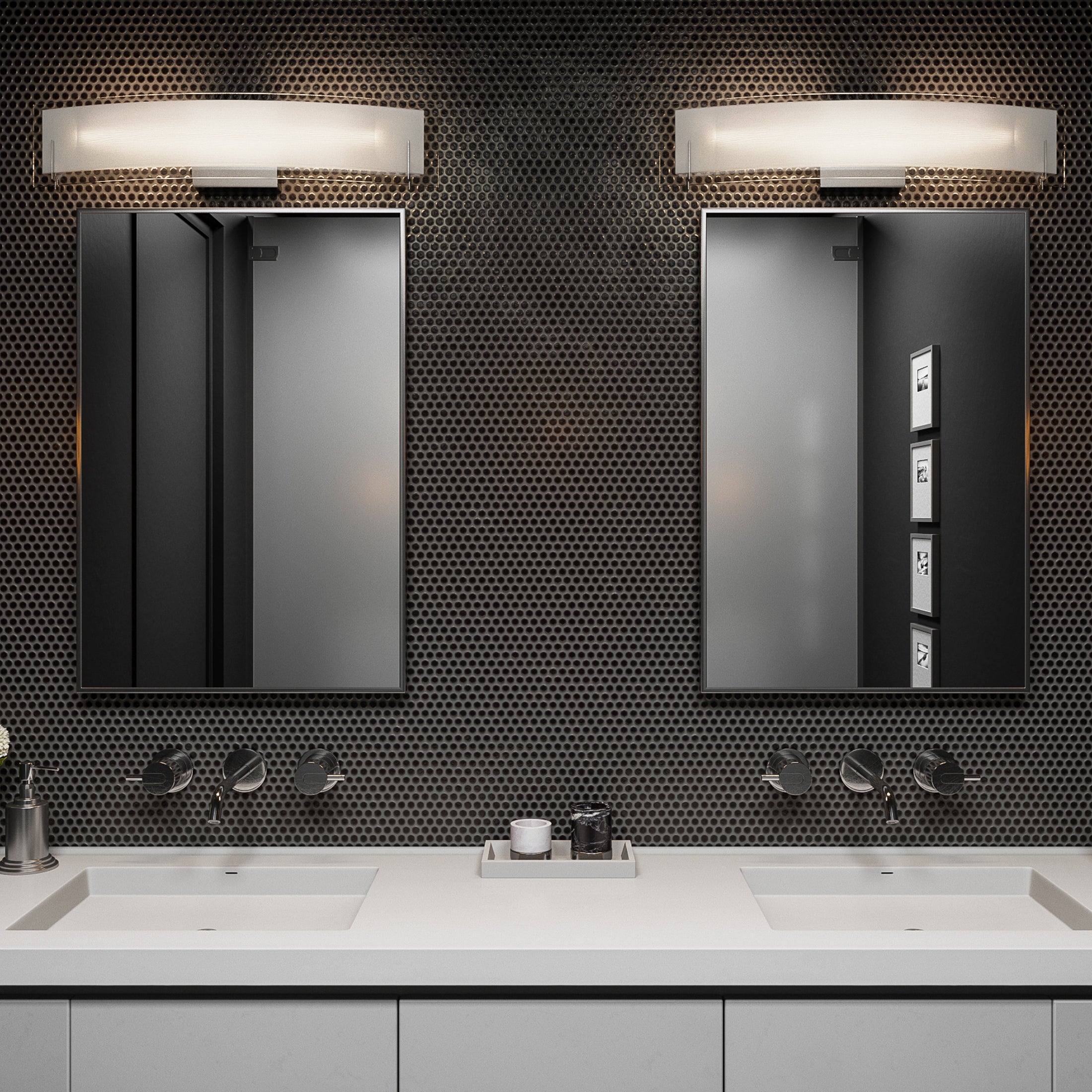 Quoizel Stream Bath Light koupelnové svítidlo chrom 59,7 cm LED