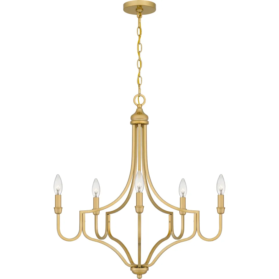 Quoizel Mabel Chandelier lustr světle zlatá
