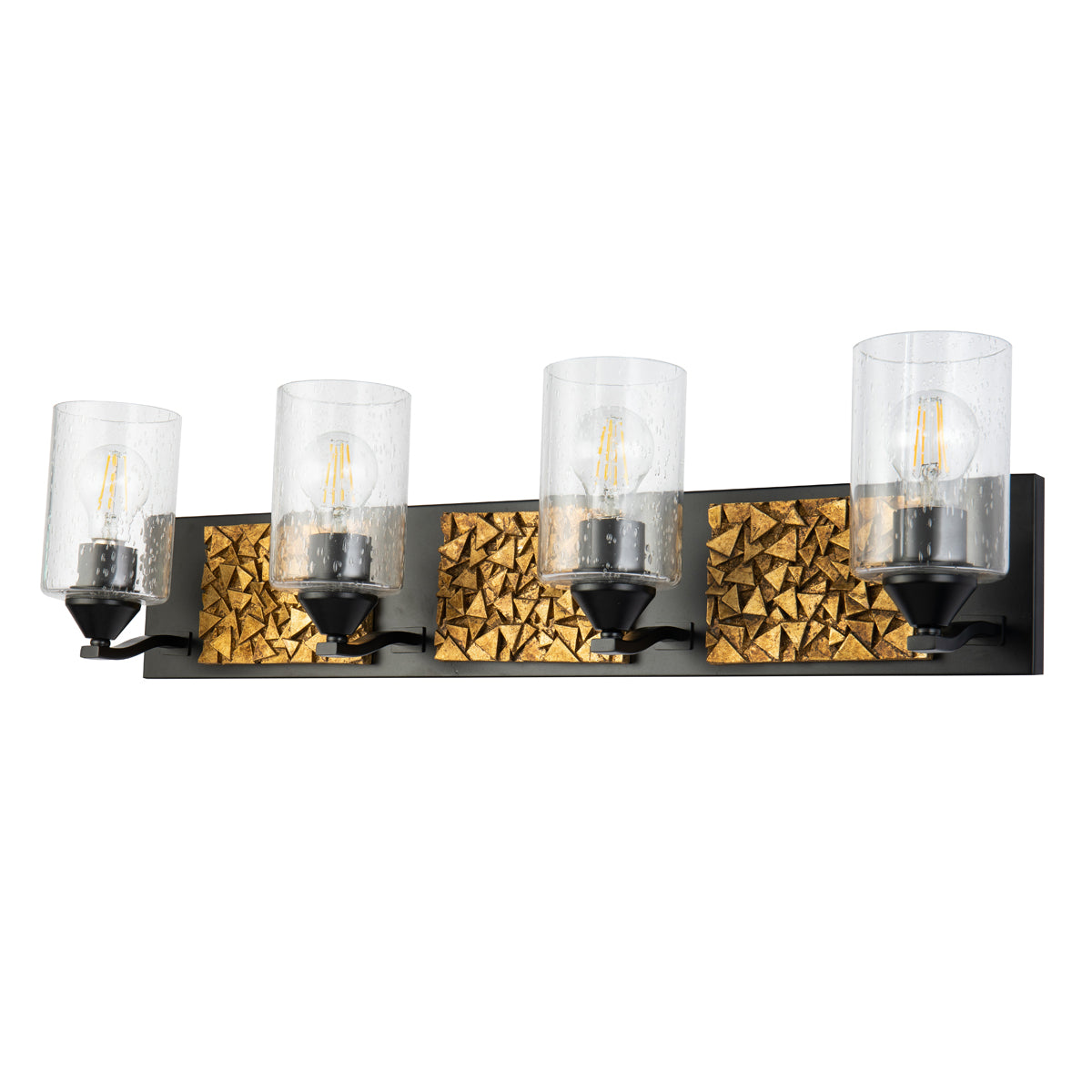 Gilded Nola Bocage 4 Light koupelnové svítidlo černozlaté