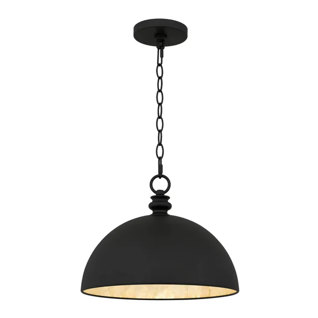 Quoizel Braylon závěsné svítidlo černé 65 cm