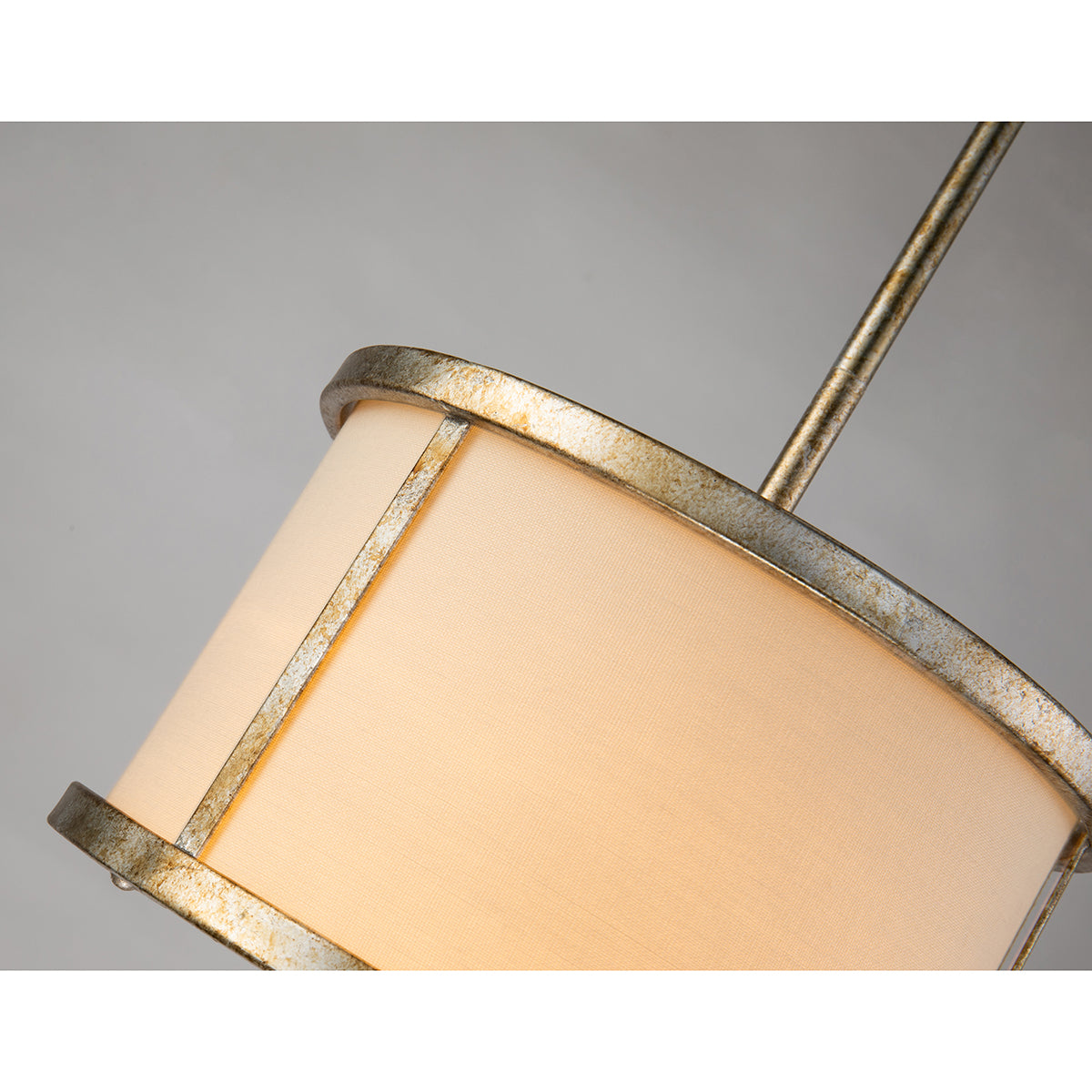 Gilded Nola Lemuria 1 Light Duo-Mount Mini Pendant svítídlo stříbrné