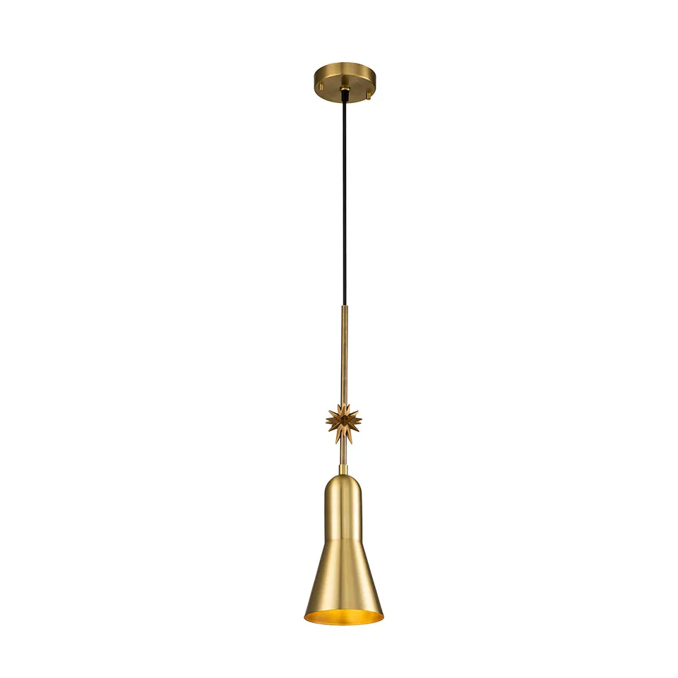 Gilded Nola Etoile Small závěsné svítidlo mosaz s hvězdou