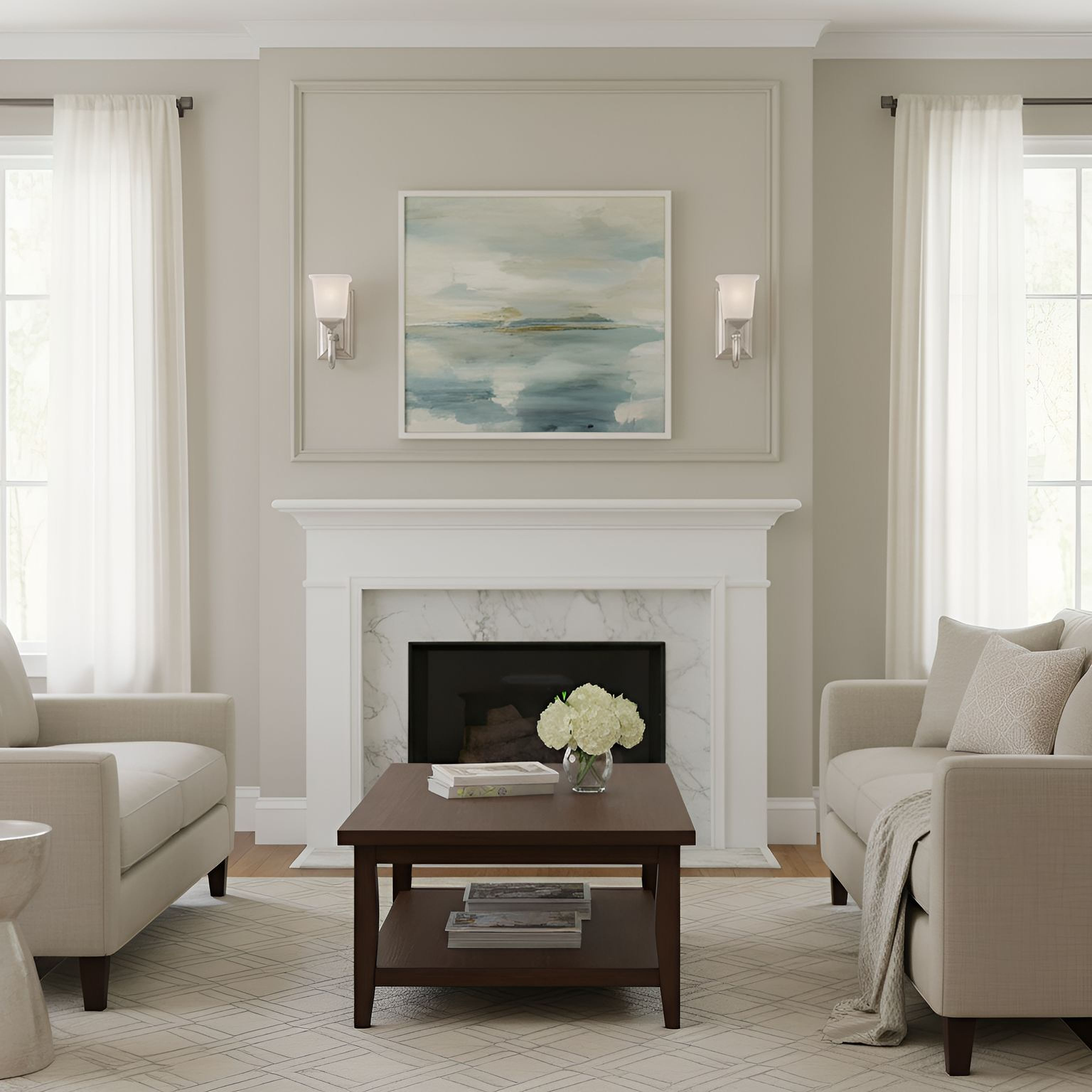 Quoizel Nicholas nástěnné svítidlo Brushed Nickel