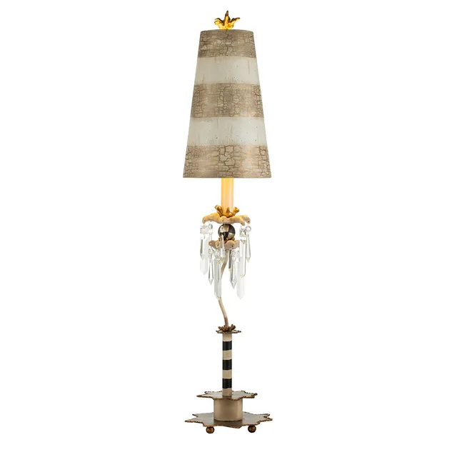 Gilded Nola Birdland stolní lampa křišťál