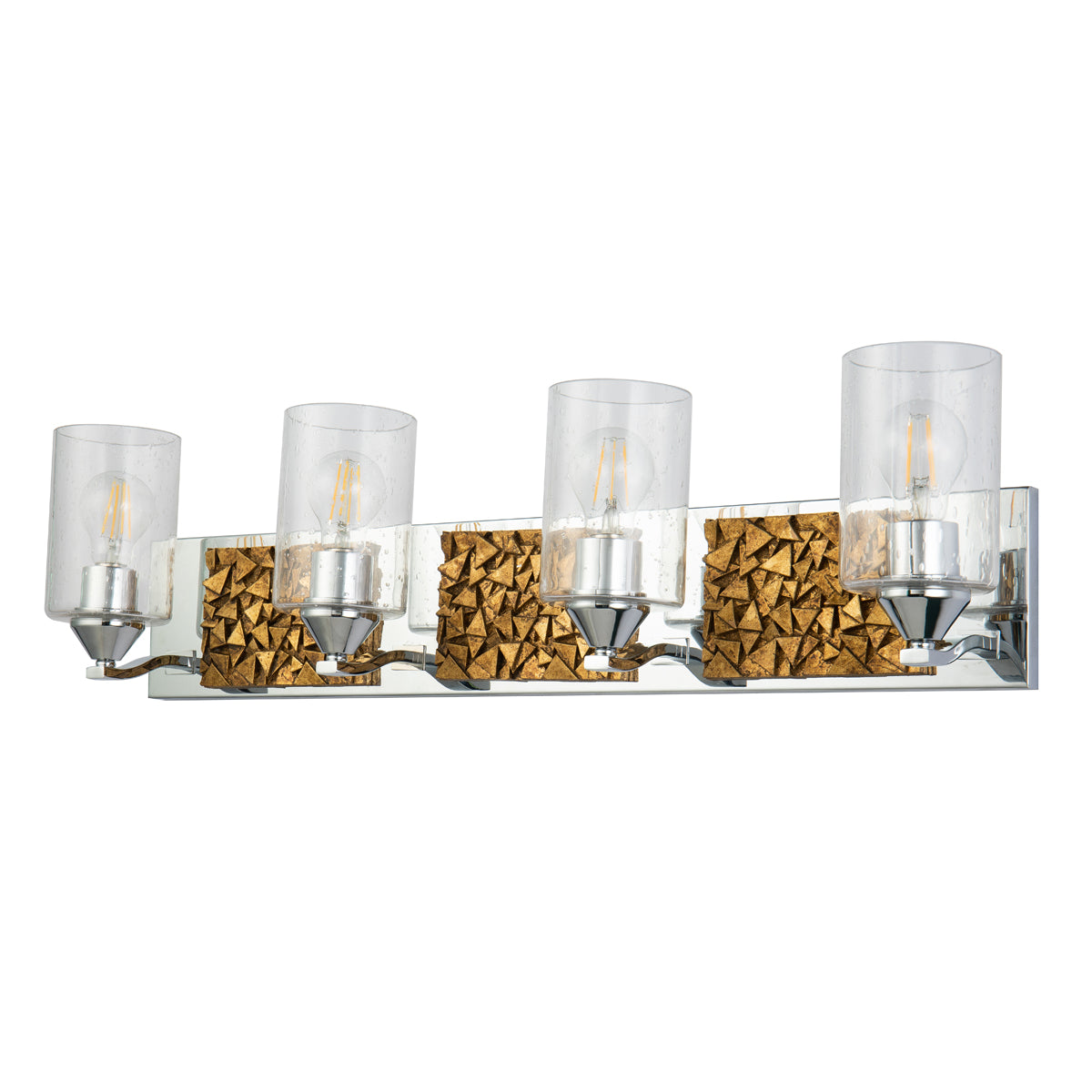 Gilded Nola Bocage 4 Light koupelnové svítídlo chrom zlato