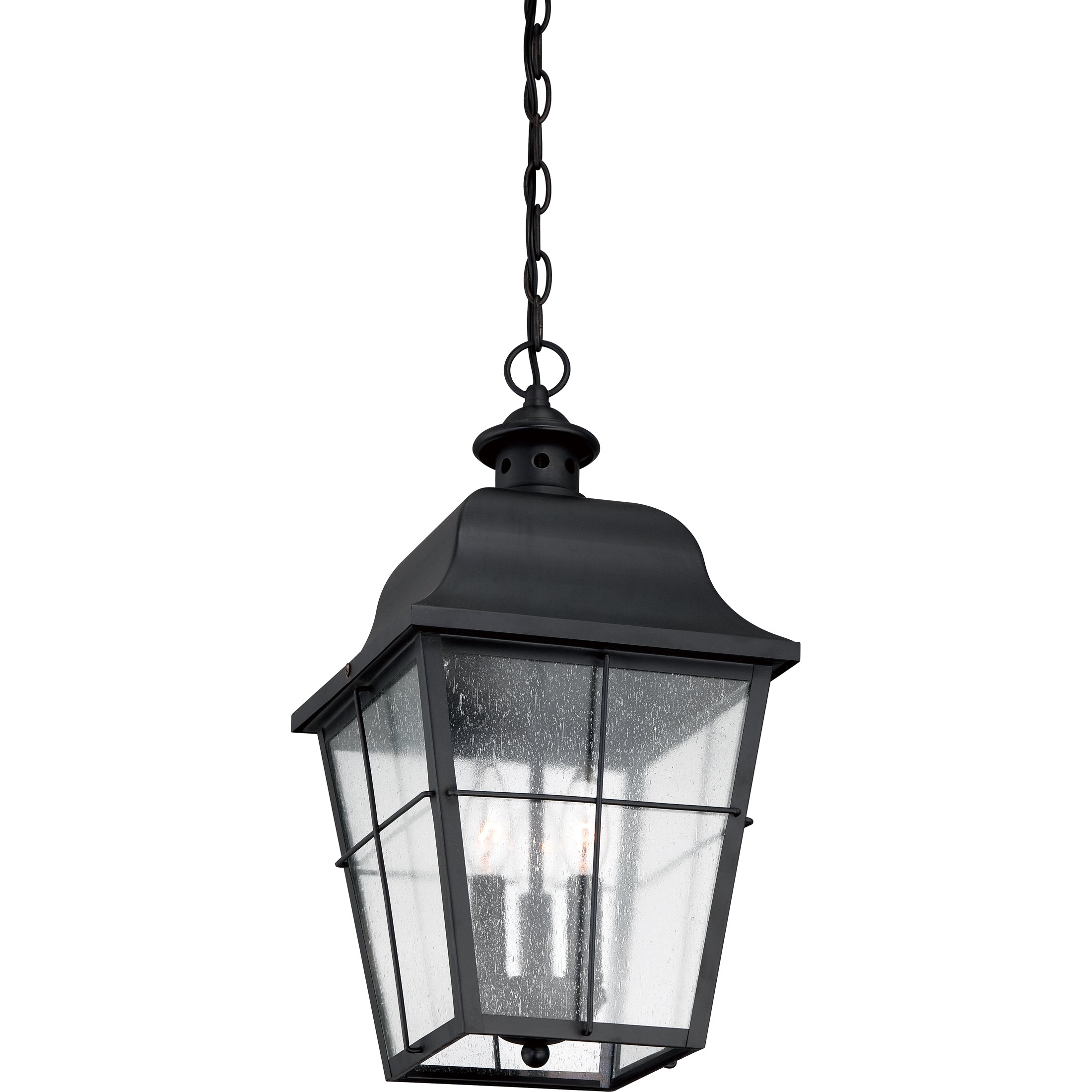 Quoizel Millhouse závěsná venkovní lucerna Mystic Black