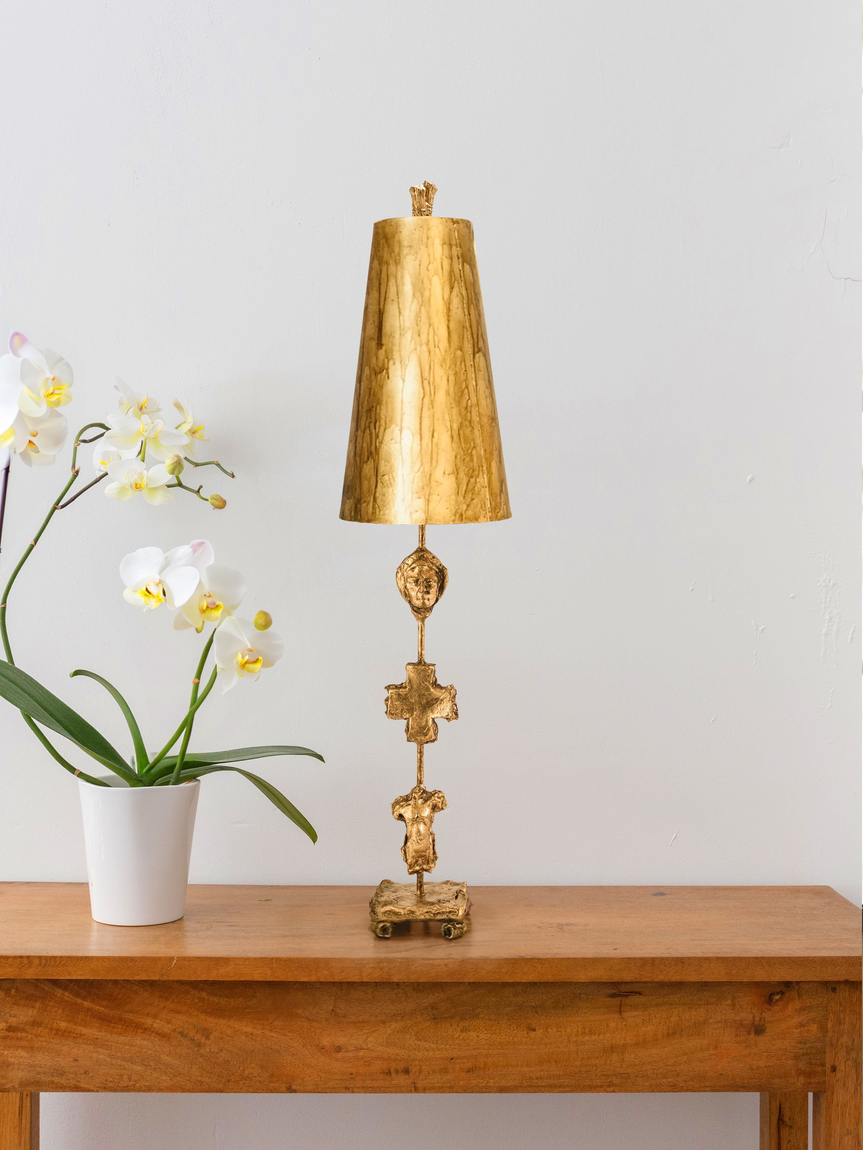 Gilded Nola Fragment stolní lampa zlatá