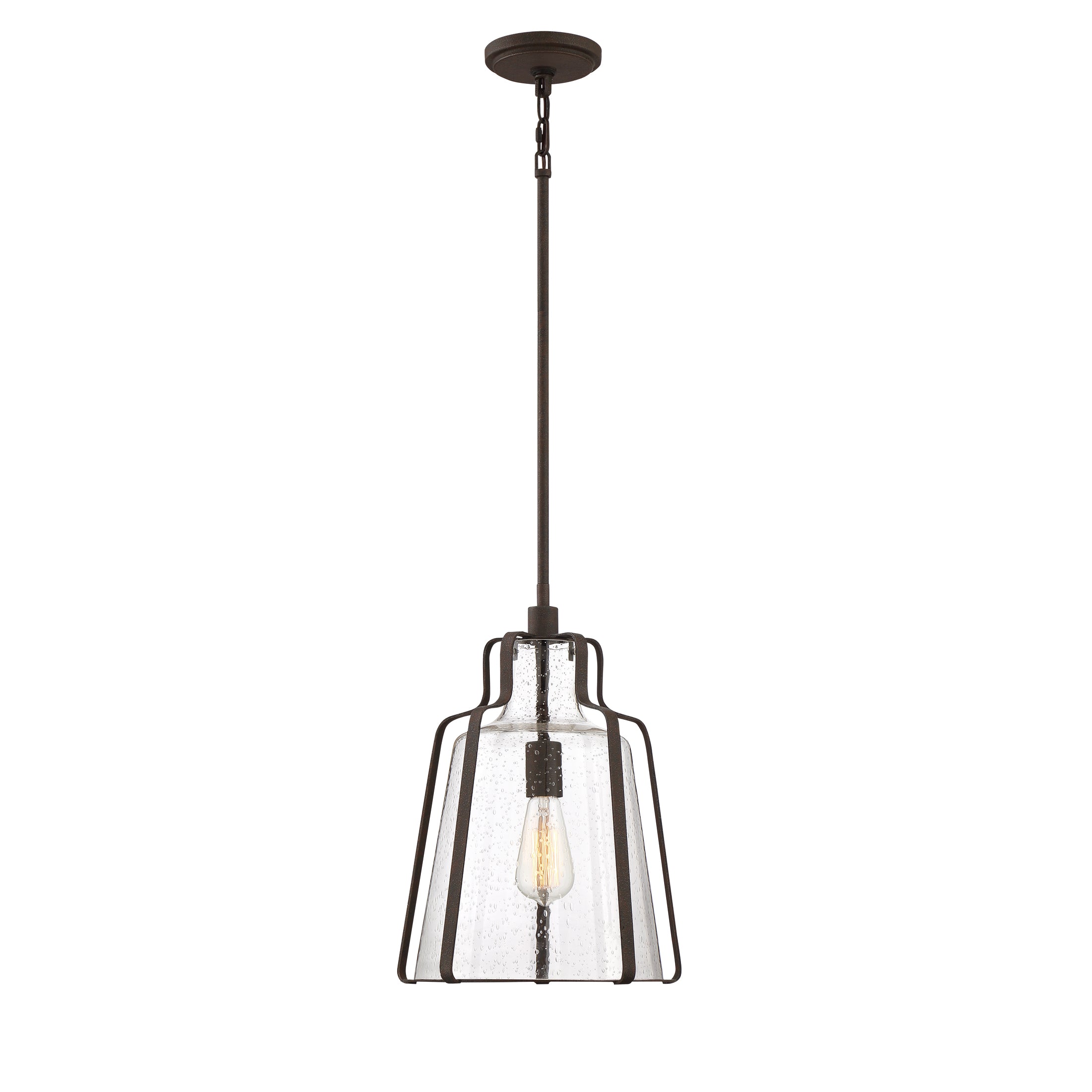 Quoizel Haverford závěsné svítídlo rustic black