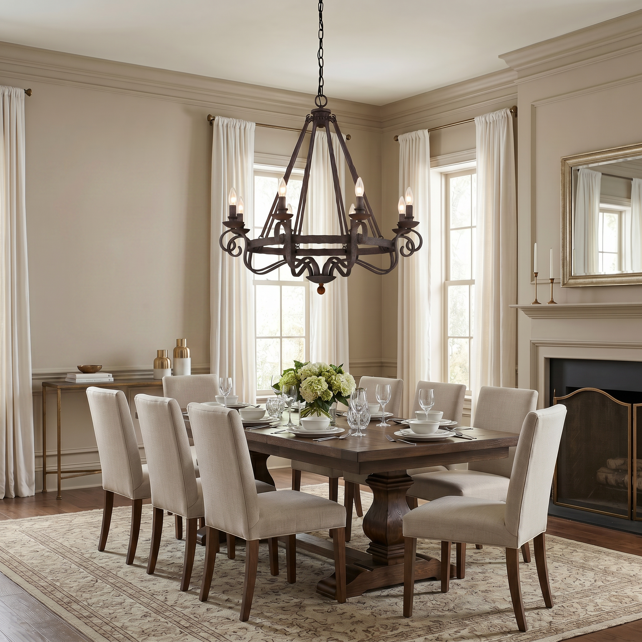 Quoizel Noble Chandelier lustr 3světlo černý