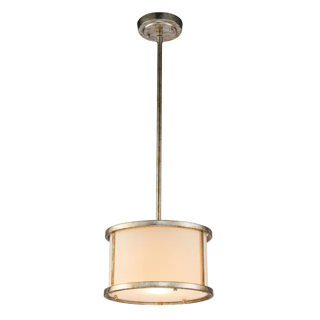 Gilded Nola Lemuria 1 Light Duo-Mount Mini Pendant svítídlo stříbrné