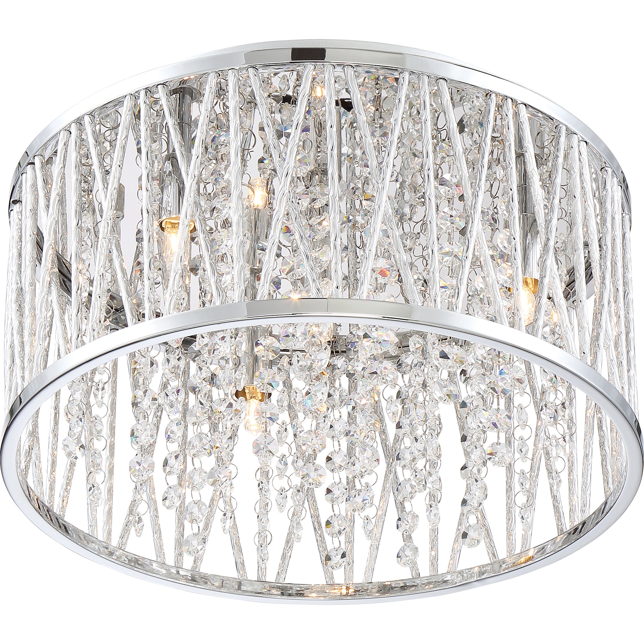 Quoizel Crystal Cove Flush Mount stropní světlo chrom