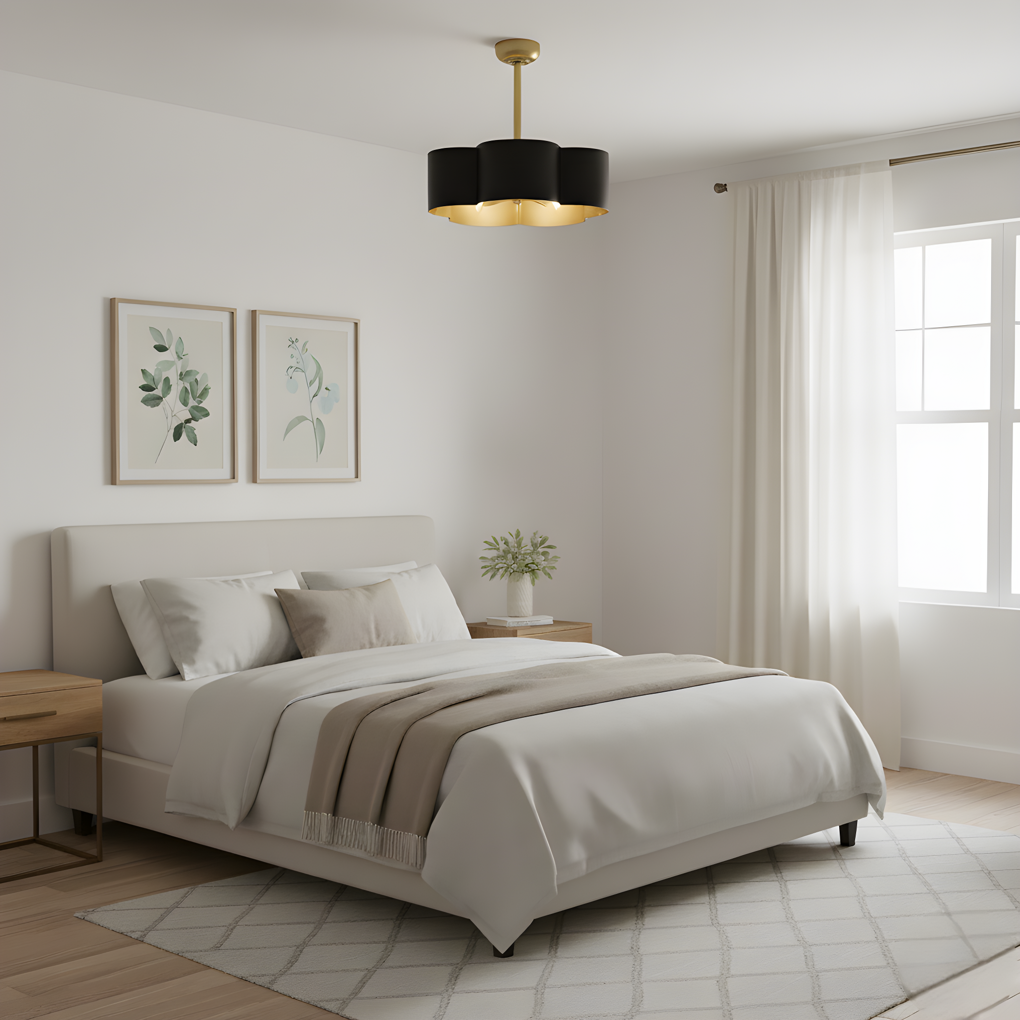 Quoizel Balsam stropní ventilátor matte black