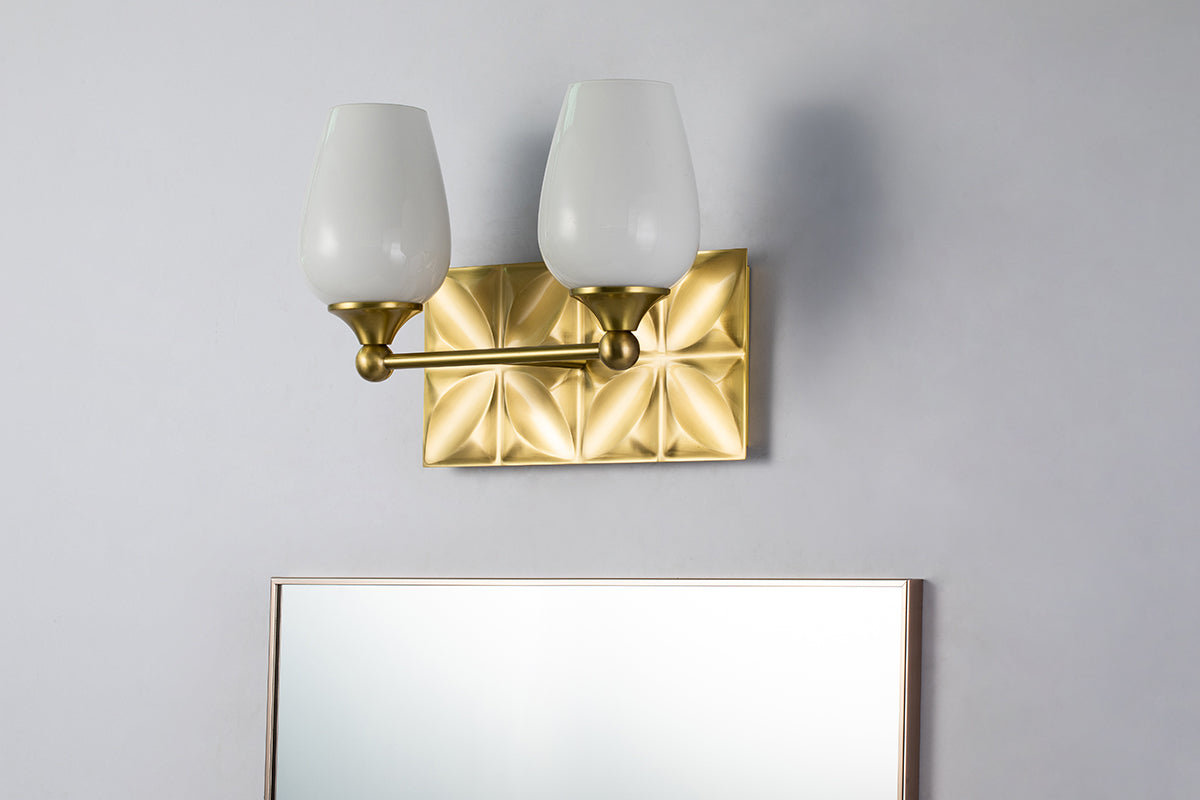 Gilded Nola Epsilon koupelnové světlo mosaz 2 světla