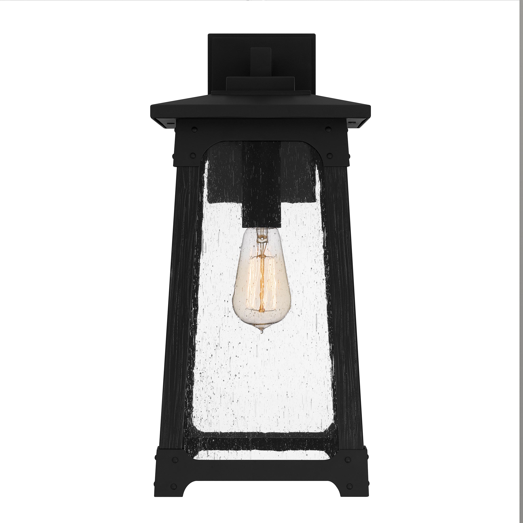 Quoizel Drescher venkovní nástěnná lampa 32 cm černá