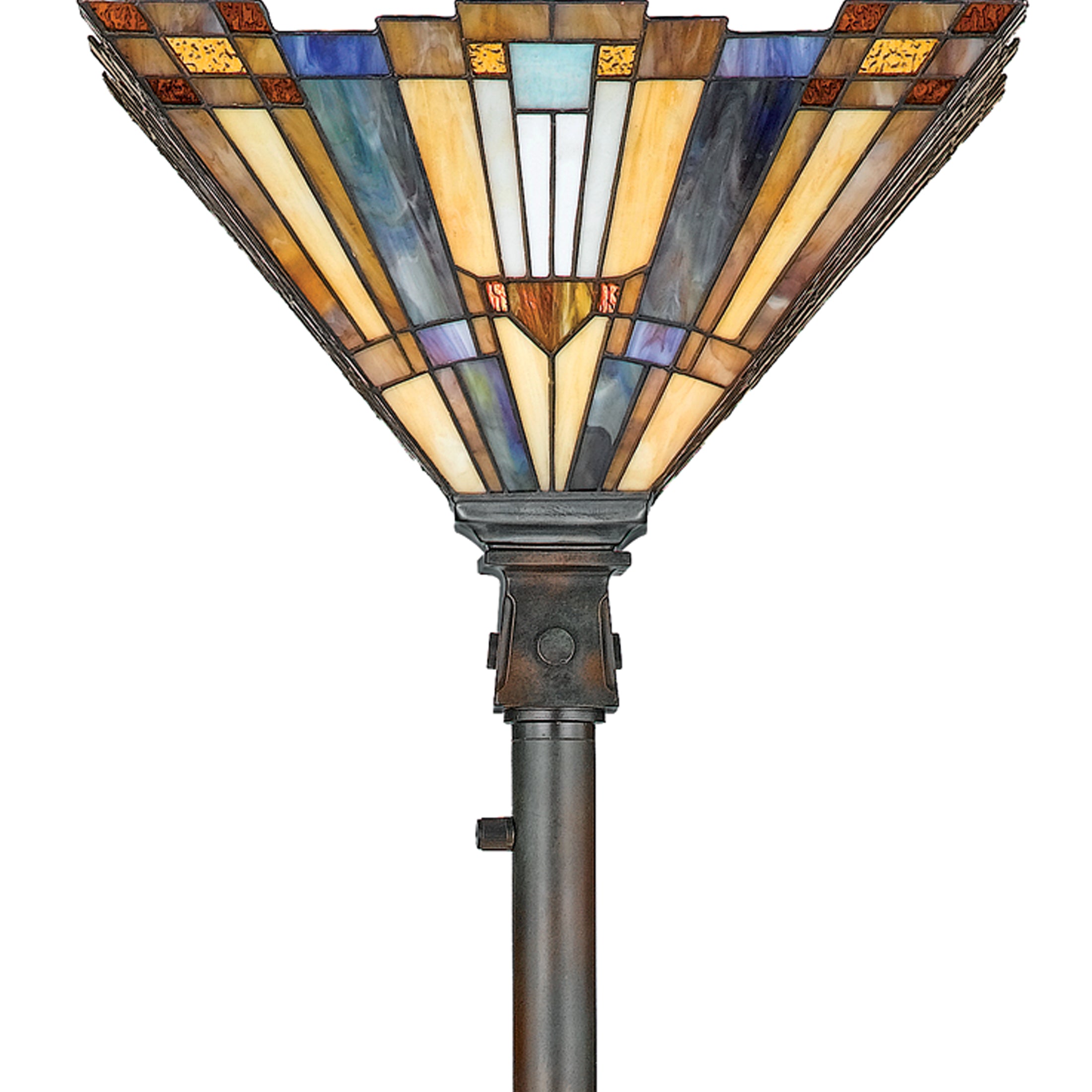 Quoizel Inglenook stojací lampa bronz 2-světelná