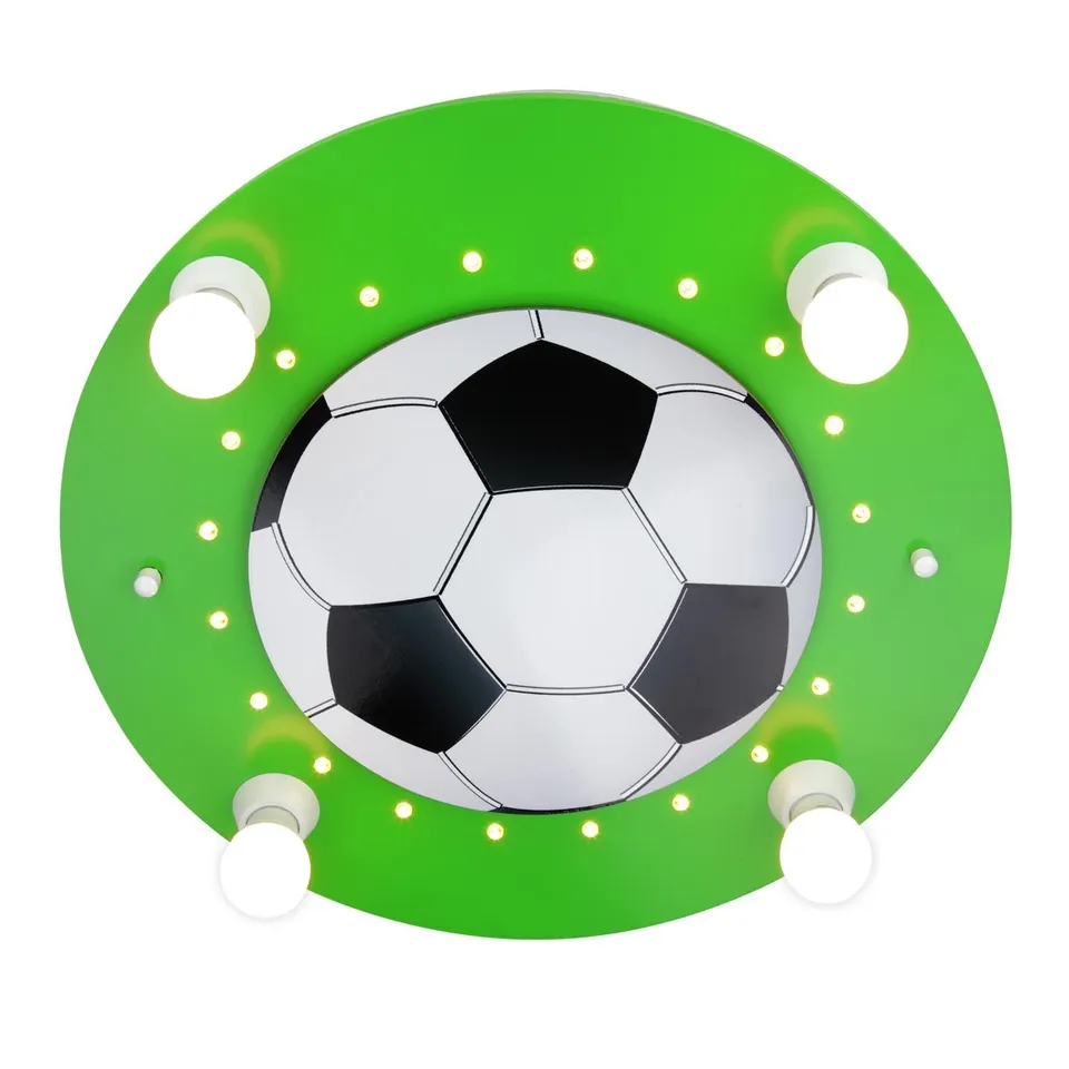 Elobra Fußball stropní svítidlo zeleno-bílé