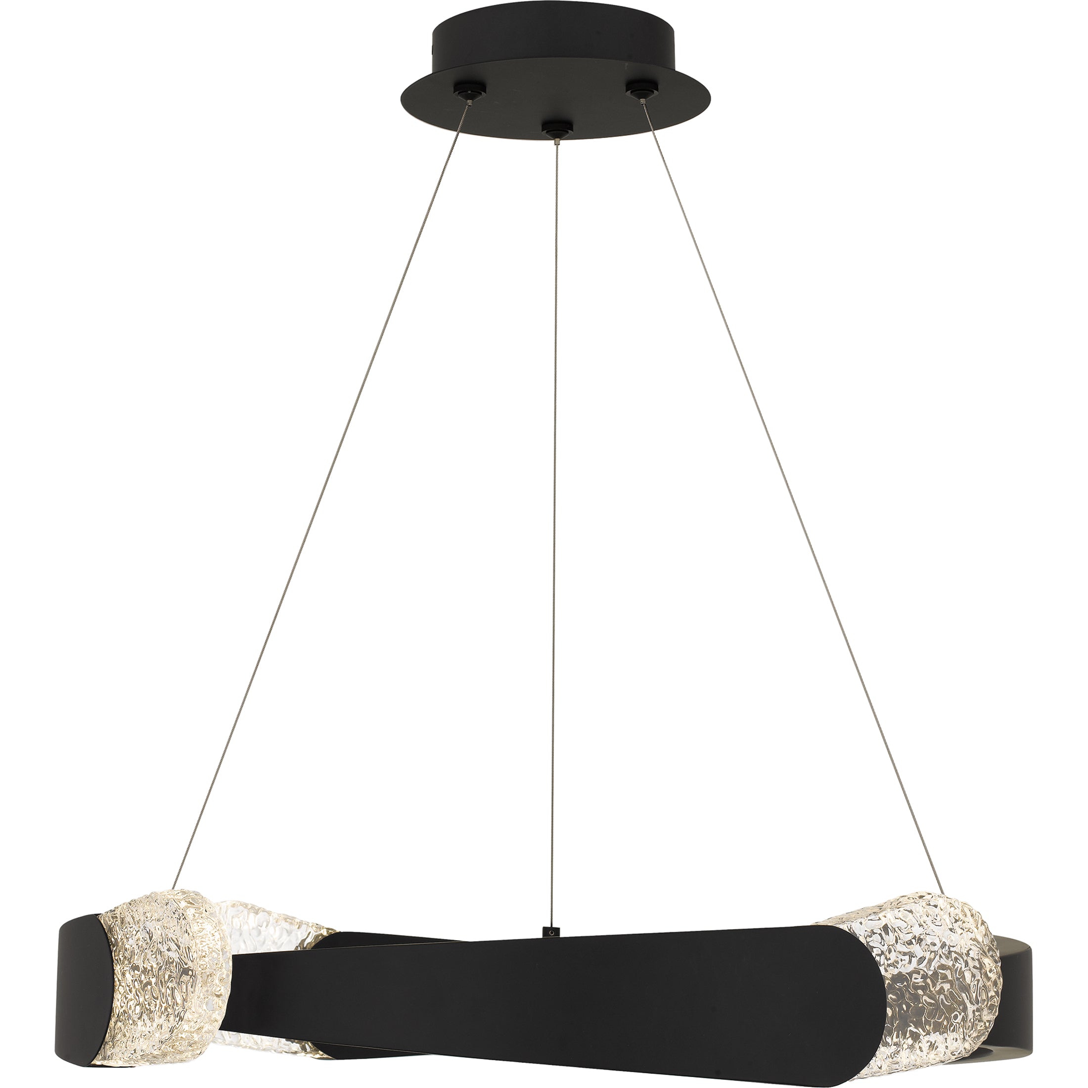 Quoizel Saffron závěsné svítidlo Matte Black LED