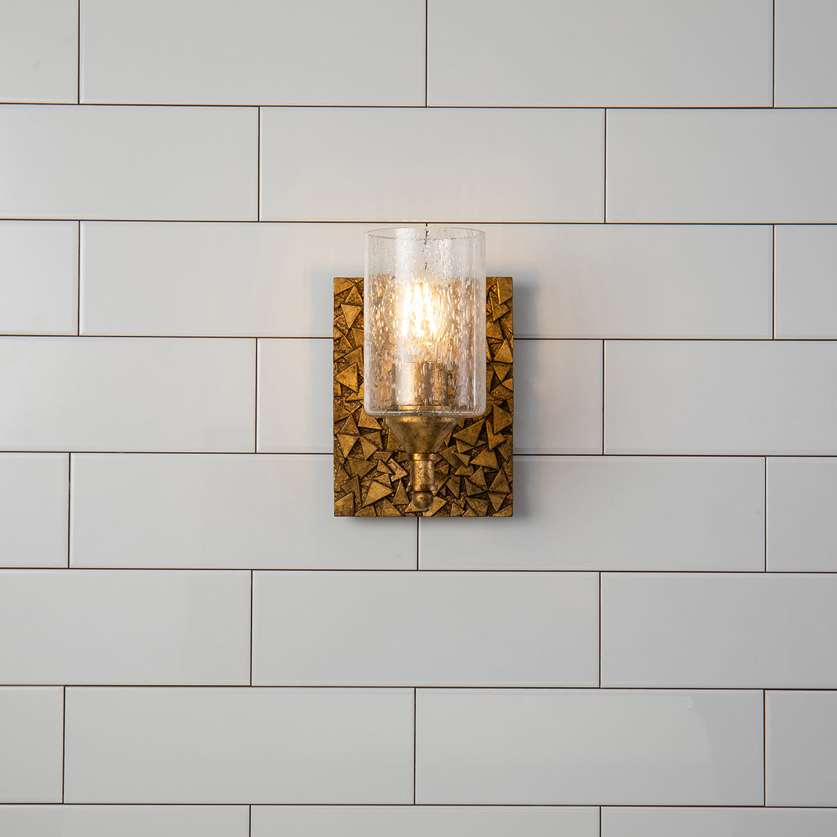 Gilded Nola Mosaic Bath Bar koupelnové svítidlo antique gold