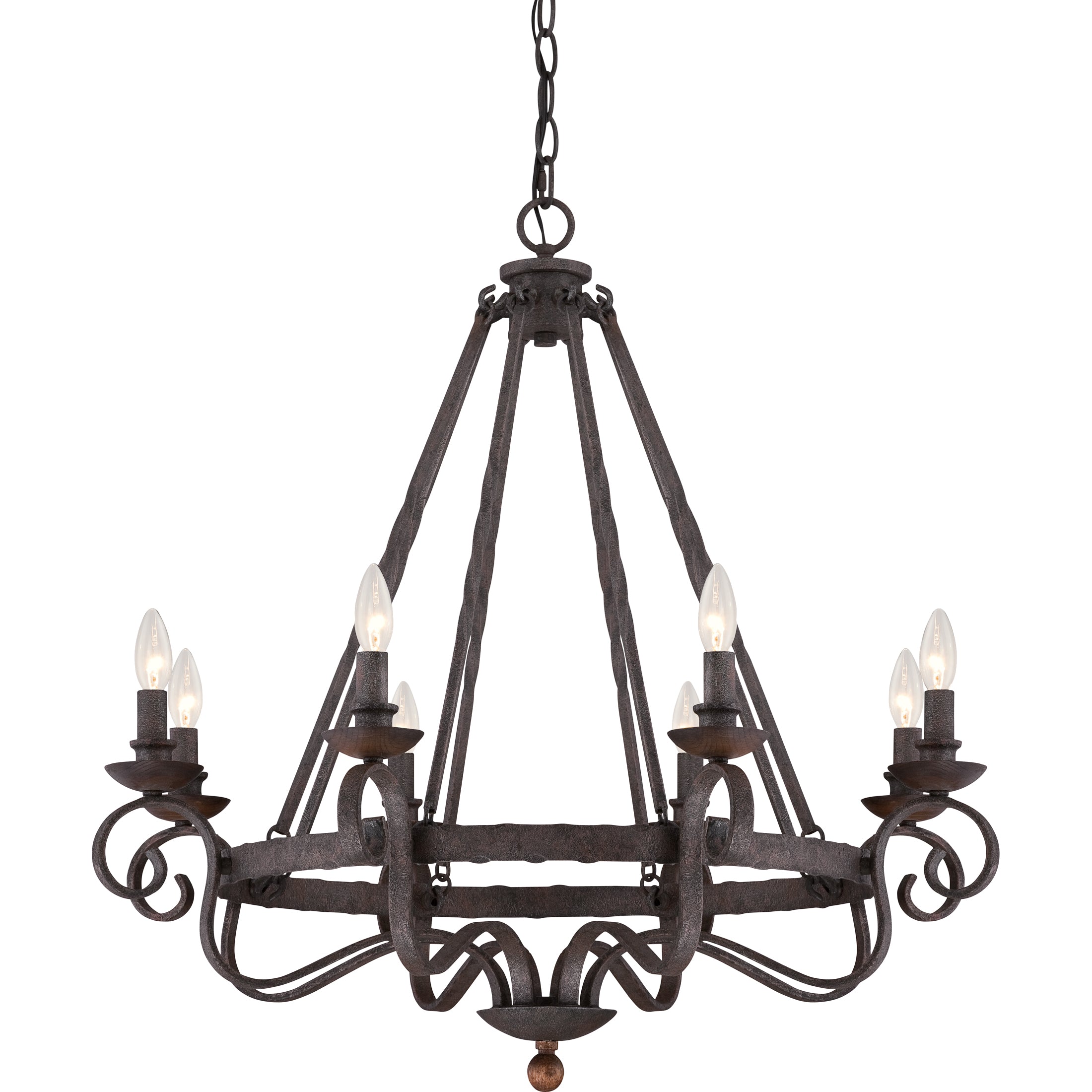 Quoizel Noble Chandelier lustr 3světlo černý